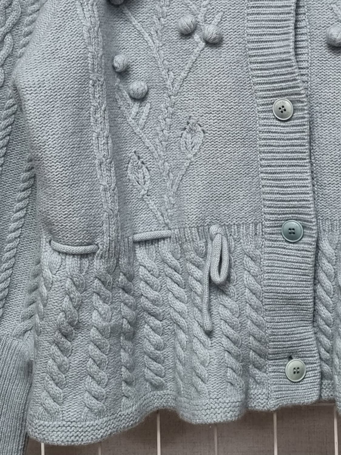 (택포) 써스데이아일랜드 니트가디건 M 상품이미지5