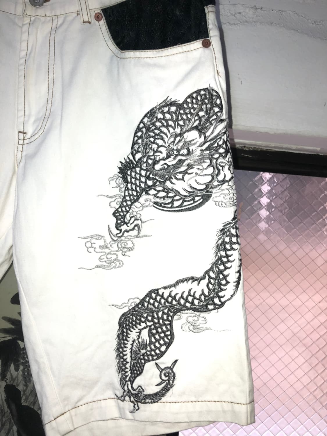 Script 花旅楽団 Oriental Dragon Pants - 32 상품이미지3