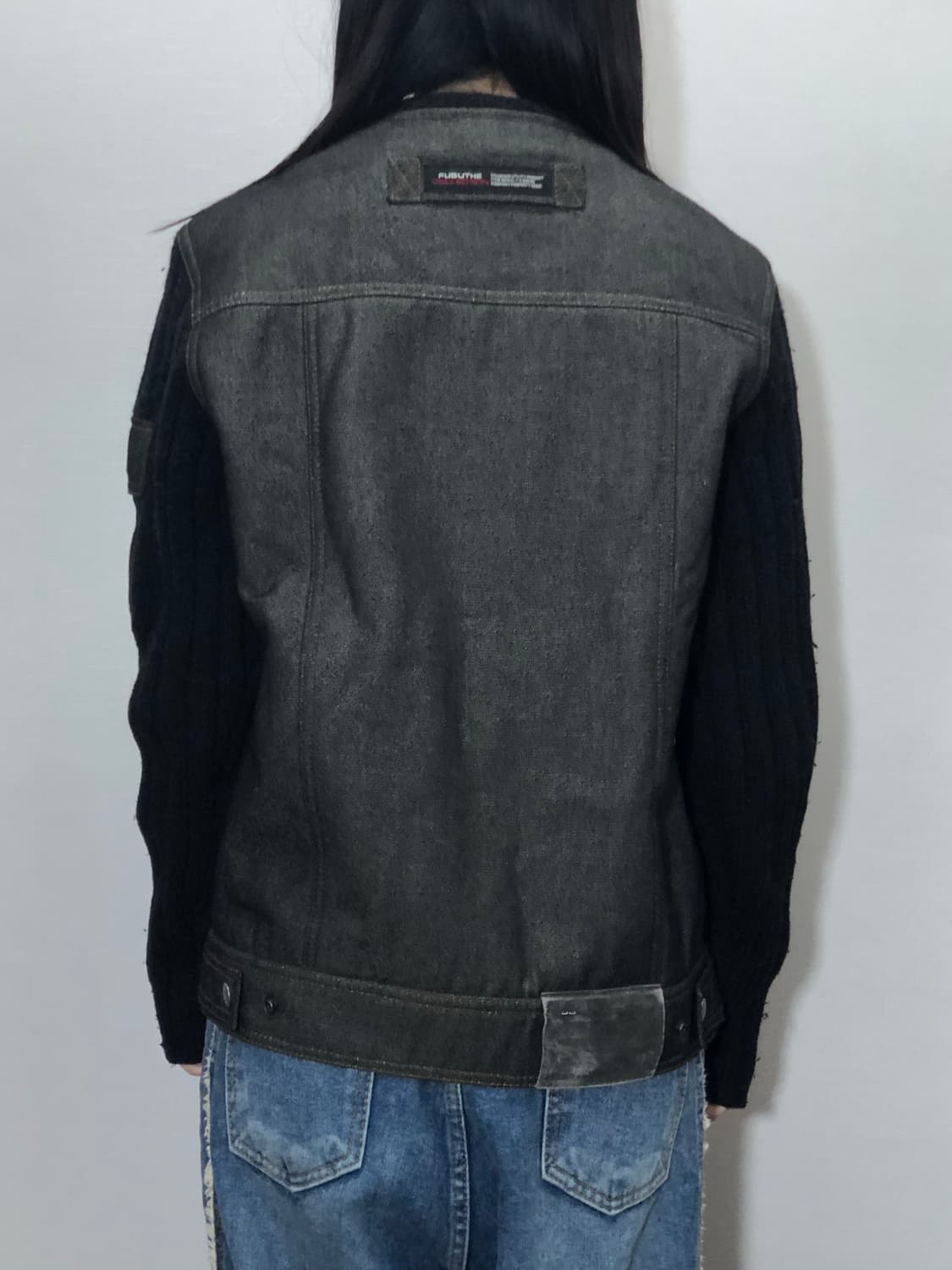 빈티지 푸부 블랙 니트 자켓 상품이미지7