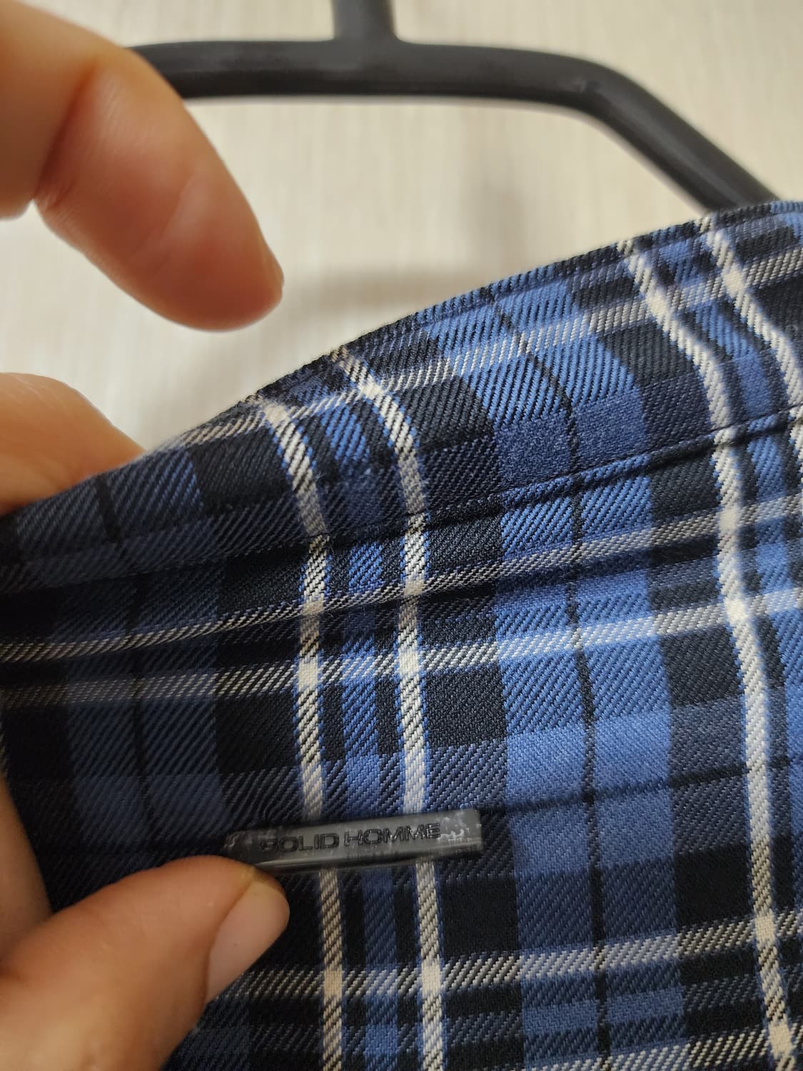 솔리드옴므 레이어드 셔츠  니트 50 상품이미지4