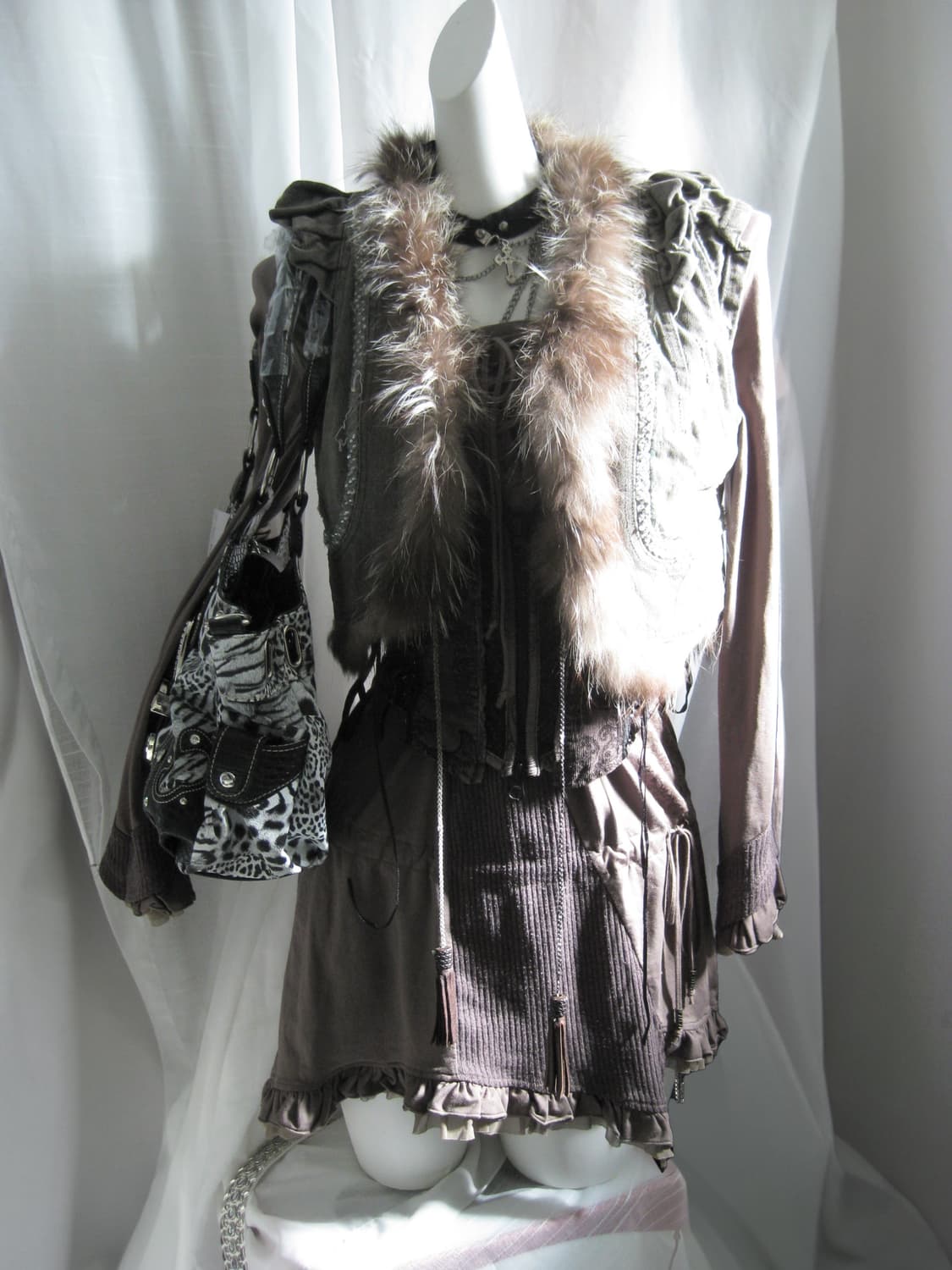 Vintage 웨스턴 퍼 베스트  상품이미지1