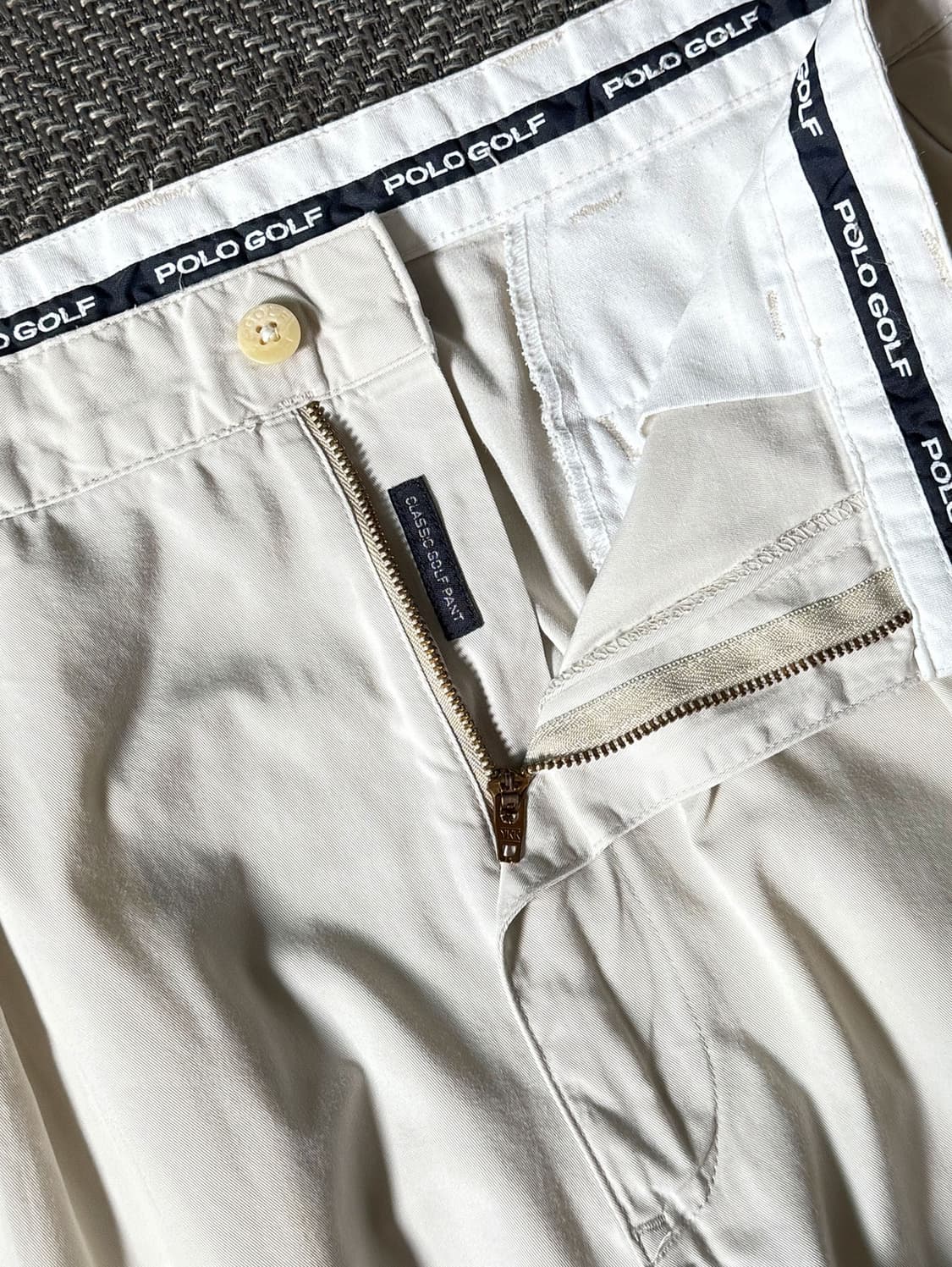 (34) 90s 폴로 랄프로렌 골프 클래식 플리츠 치노 팬츠 상품이미지3