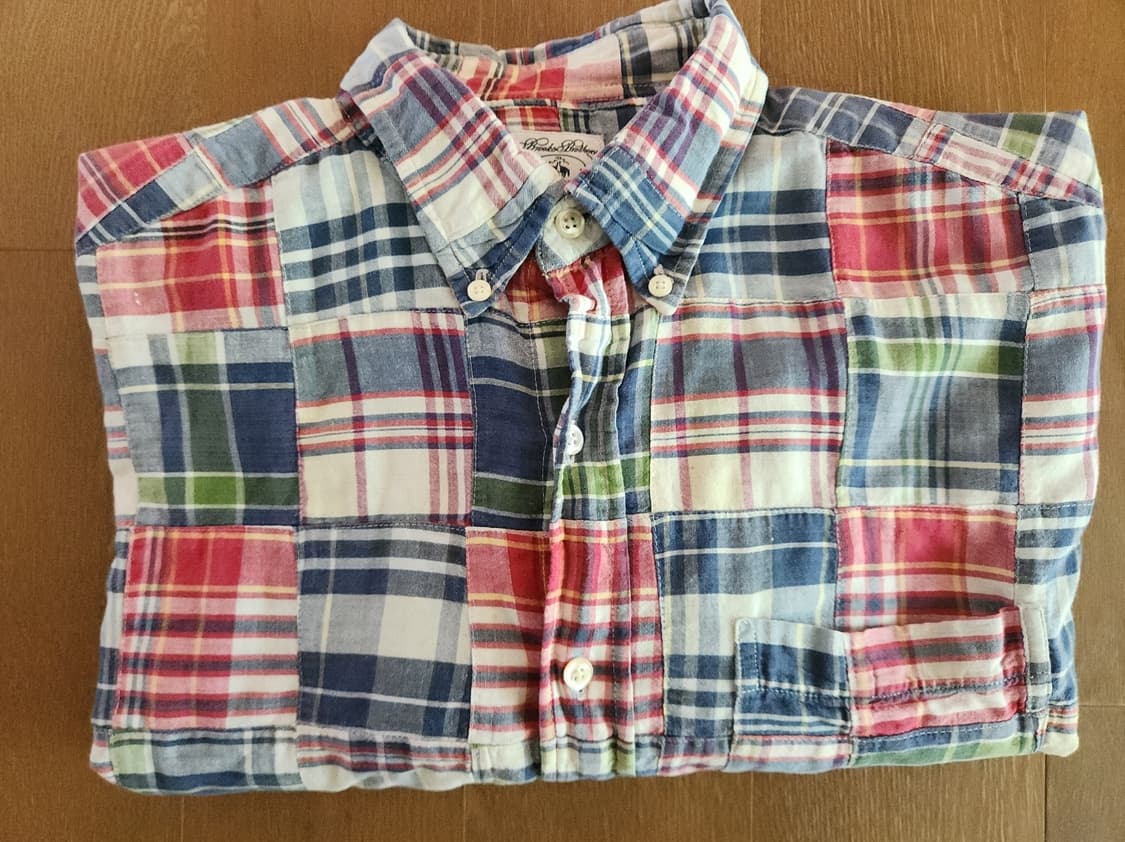 브룩스브라더스 패치워크 셔츠(L) 상품이미지4