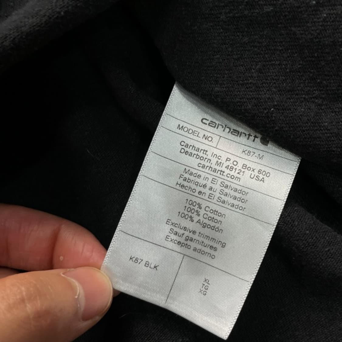 105 칼하트 루즈핏 반팔티  상품이미지4