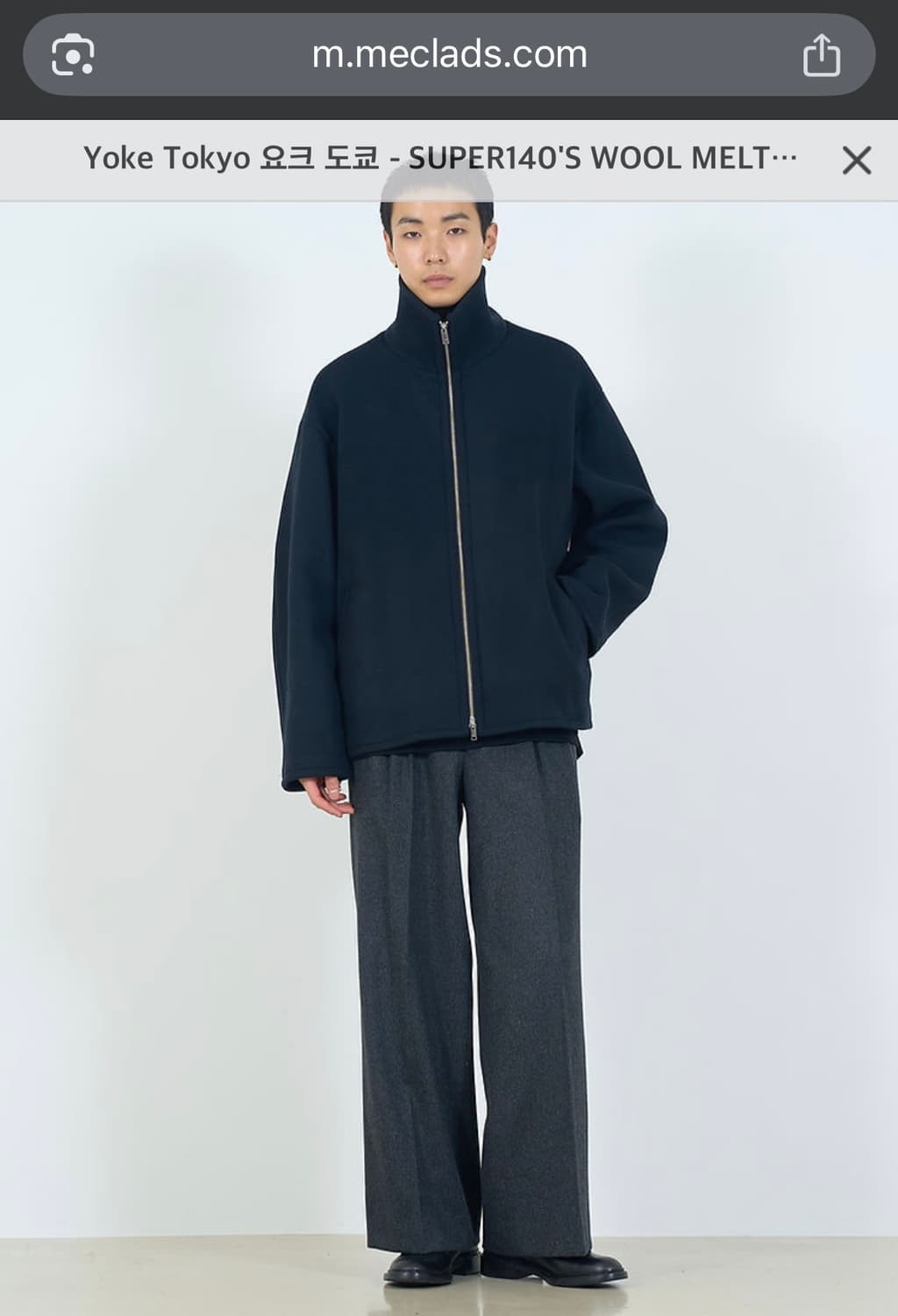 요크도쿄 울 자켓 24FW 상품이미지4