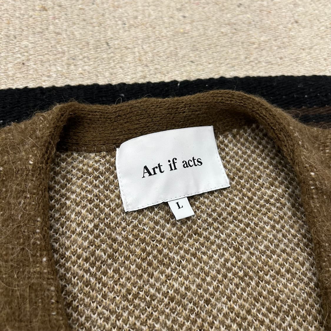 아트이프액츠 아가일 알파카가디건 상품이미지3