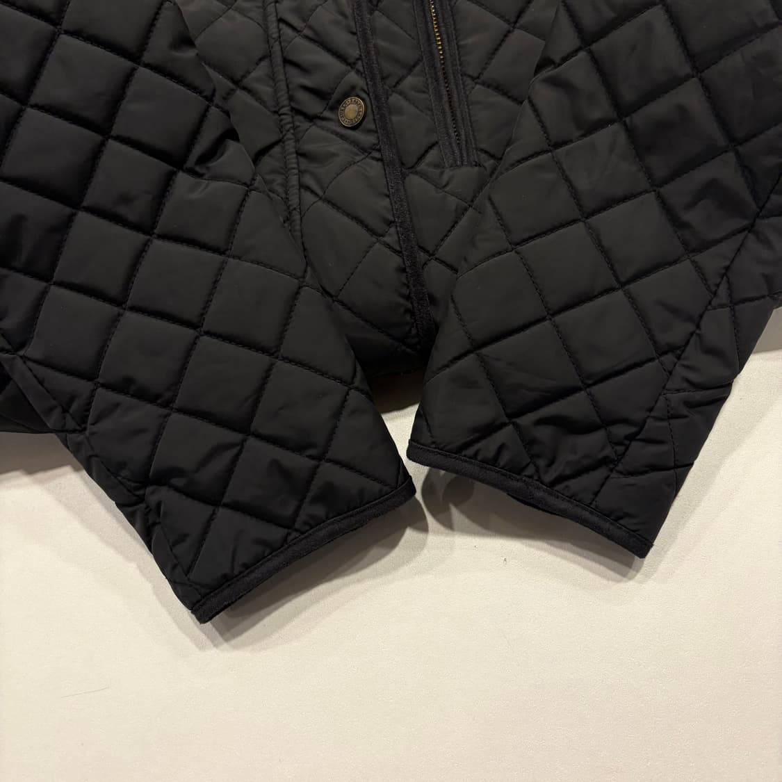 [S] 폴로랄프로렌 블랙 퀼팅 후드 롱 코트 B472 상품이미지7