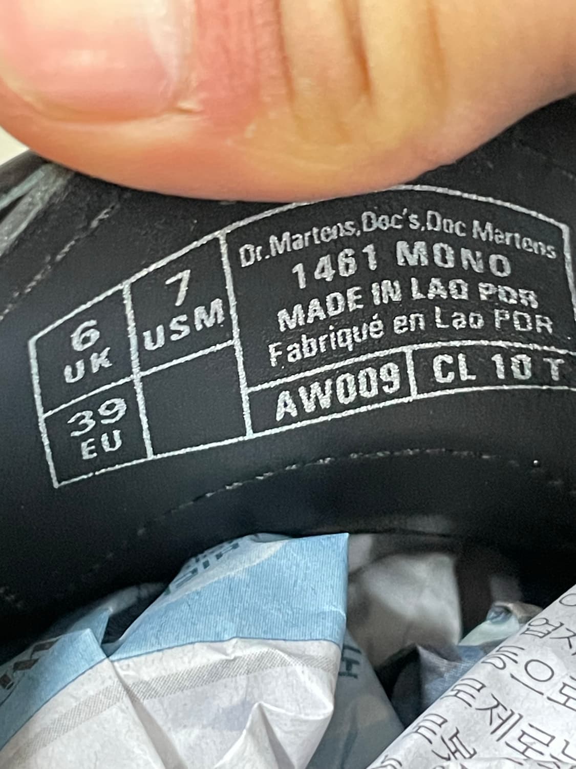 닥터마틴 1461 모노 uk6 상품이미지9
