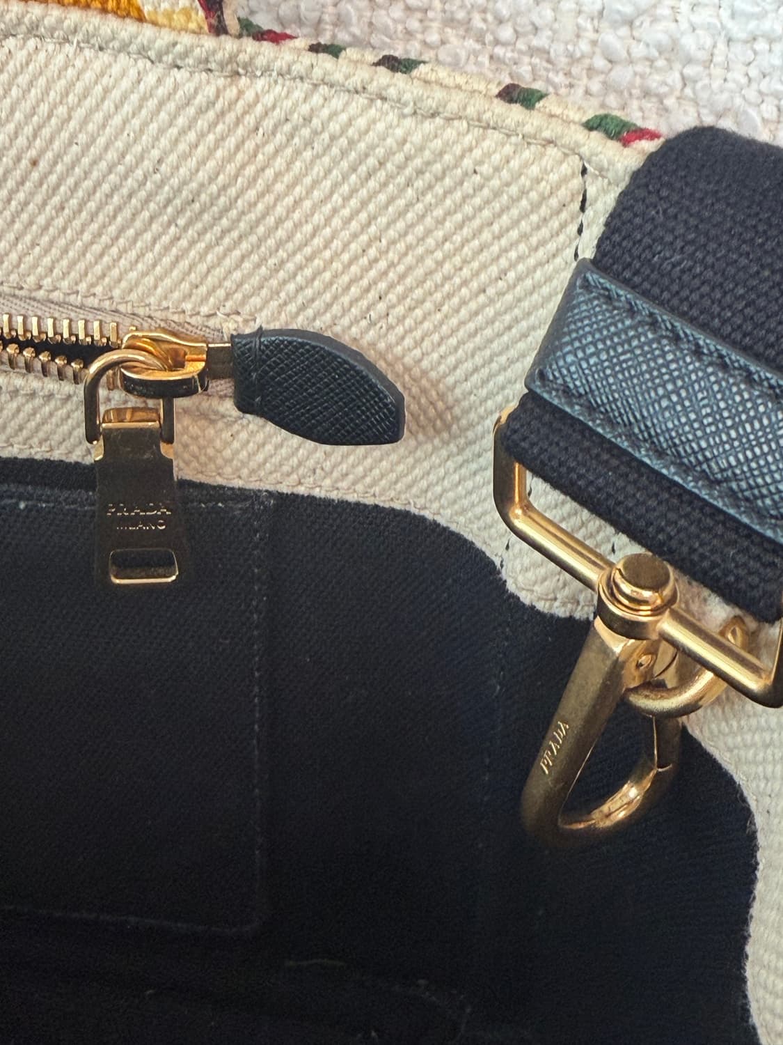 프라다 카나파 캔버스토드백 상품이미지4