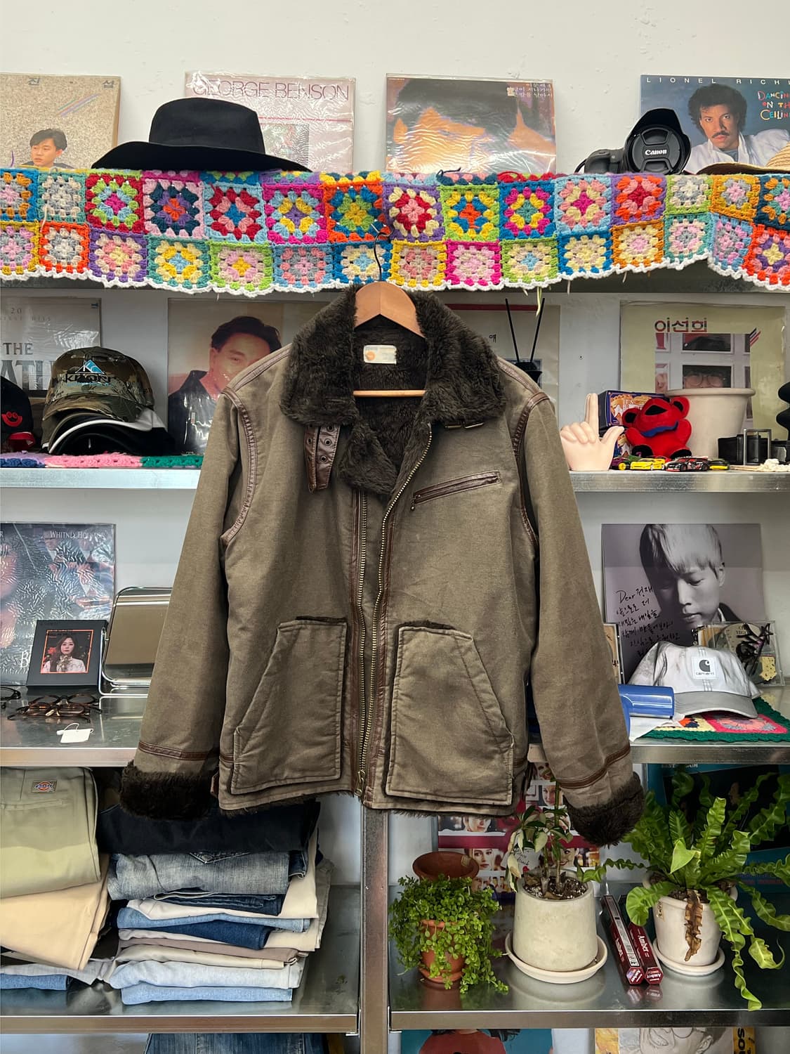 EDWIN 빈티지 보아 라이닝 자켓 상품이미지1