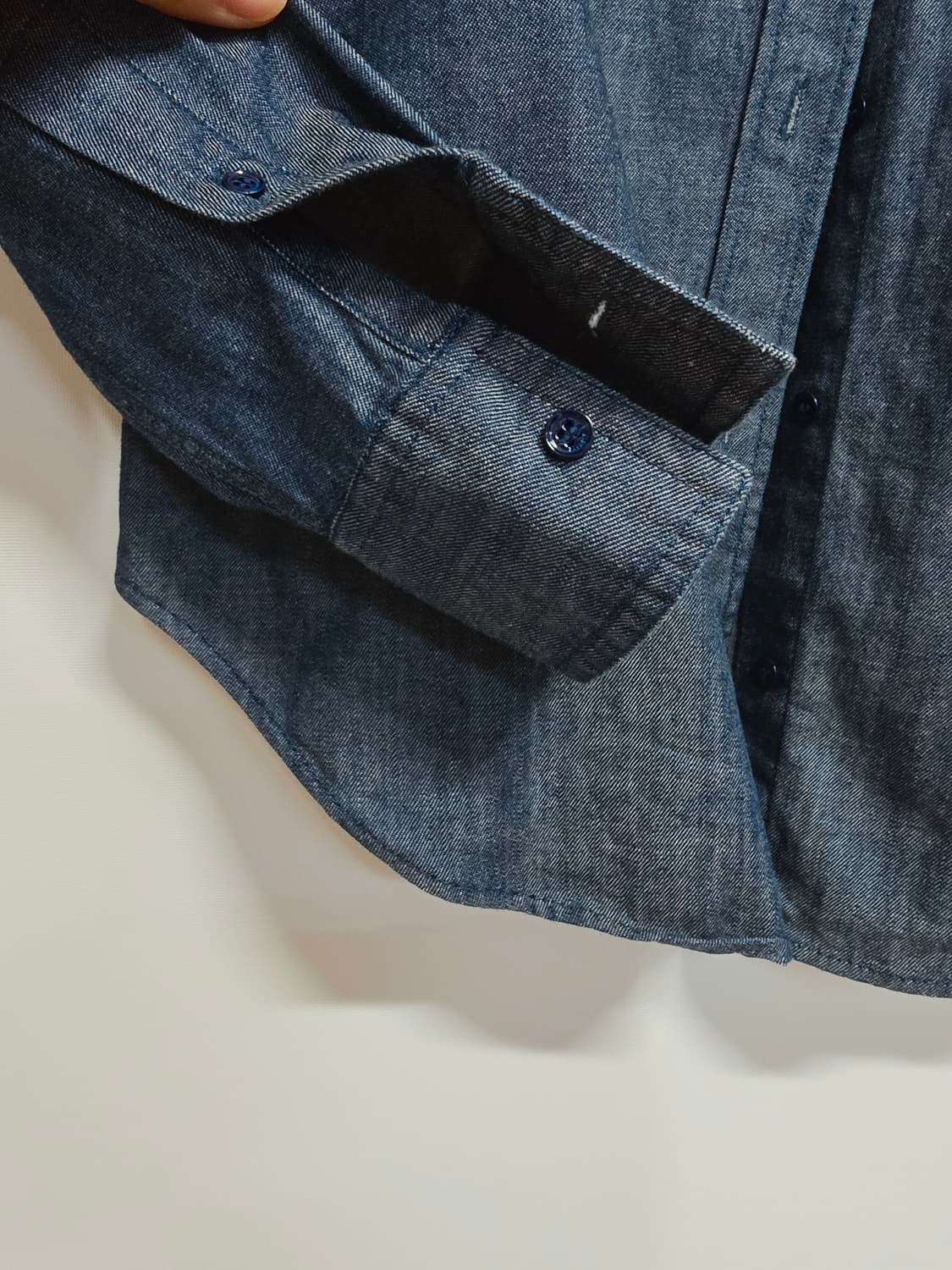 라코스테 데님 긴팔 셔츠 남방 레귤러핏 상품이미지3