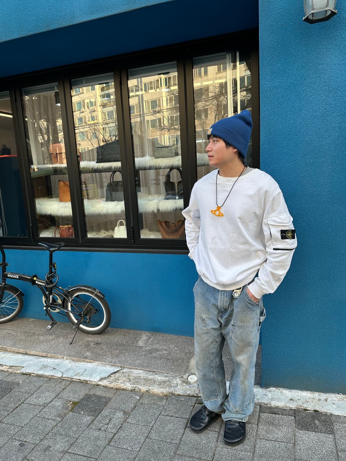 스톤아일랜드 포켓 맨투맨 XL (105-110추천) 장품 상품이미지1