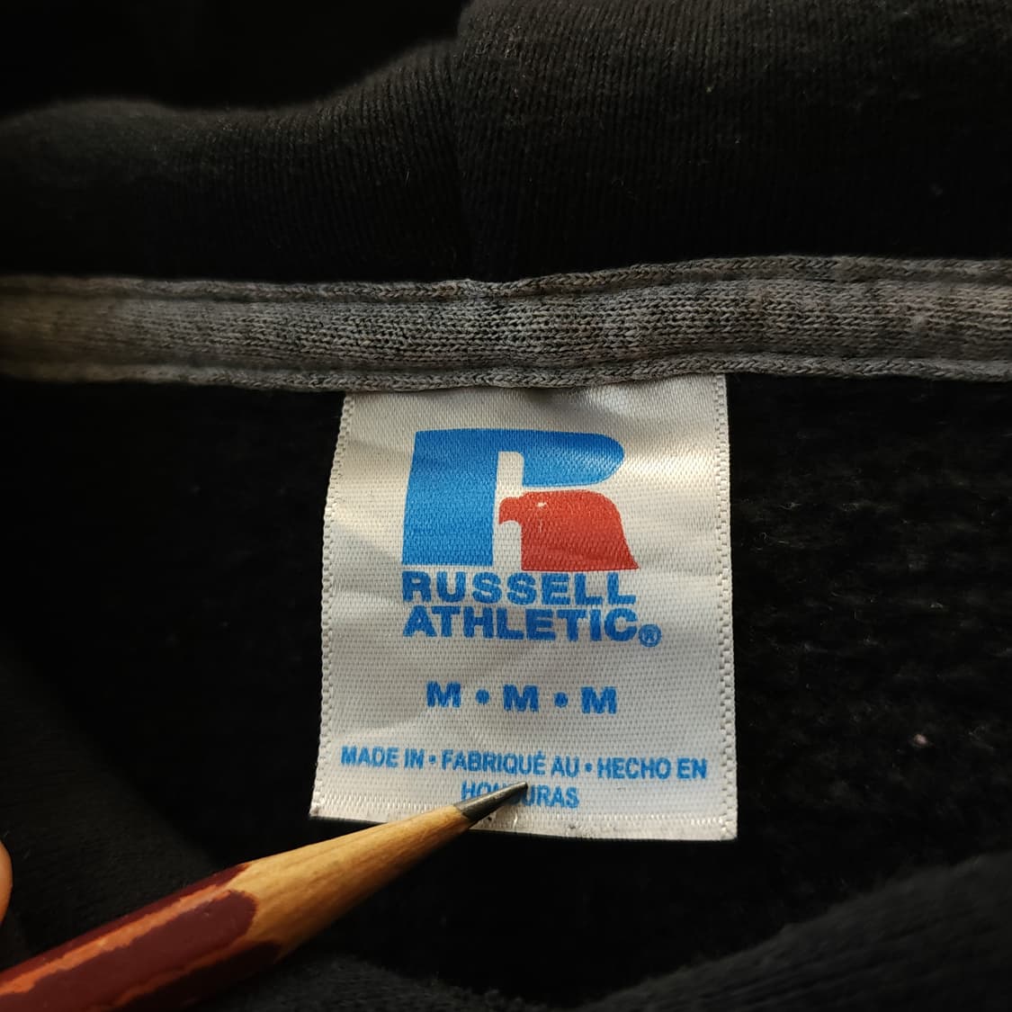 90s 러셀 후드 스웻셔츠 펜스테이트 빈티지 레터링 스웻셔츠 M 상품이미지6