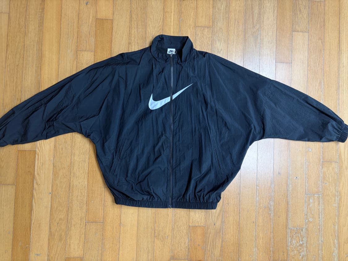 (W) 나이키 NSW 에센셜 우븐 자켓 블랙 상품이미지1