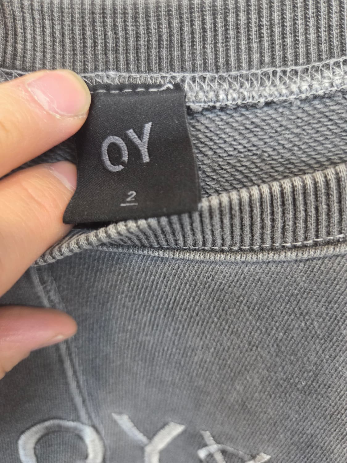 Oy 오버사이즈 절개 피그먼트 맨투맨 xxl 상품이미지3