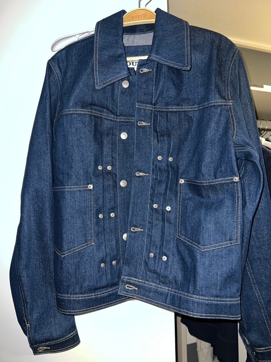 [ Ouest ] THE DENIM JACKET INDIGO 상품이미지5