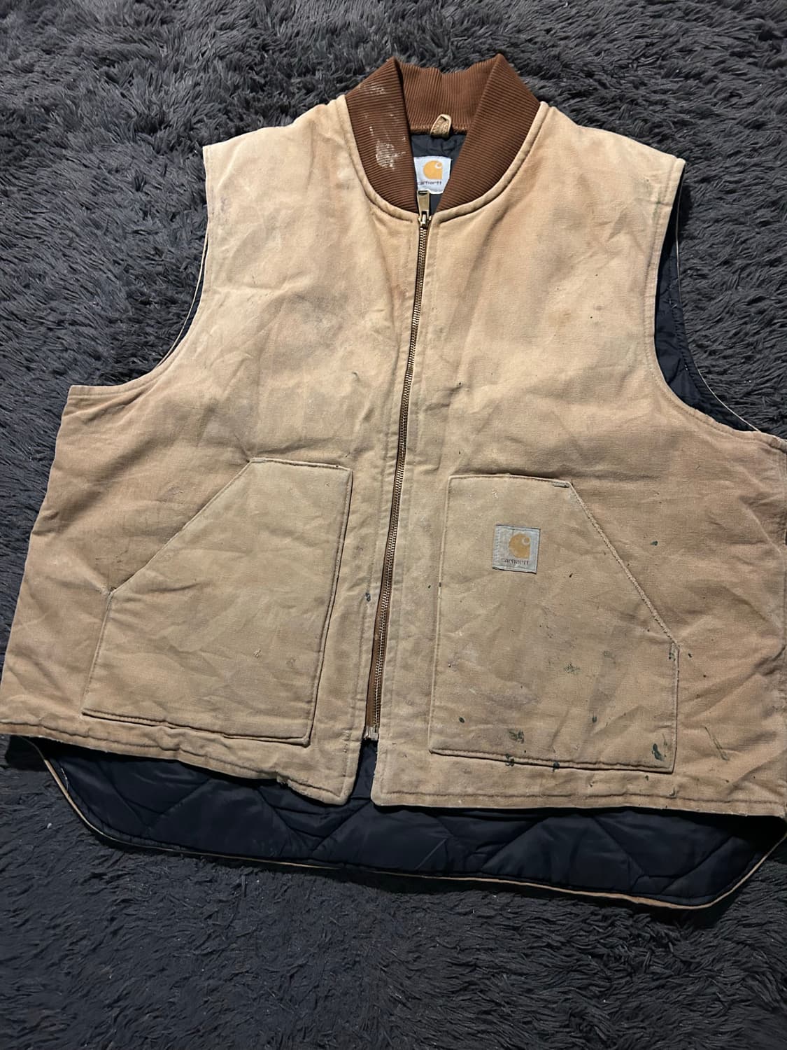 빈티지 칼하트퀄팅베스트 상품이미지1