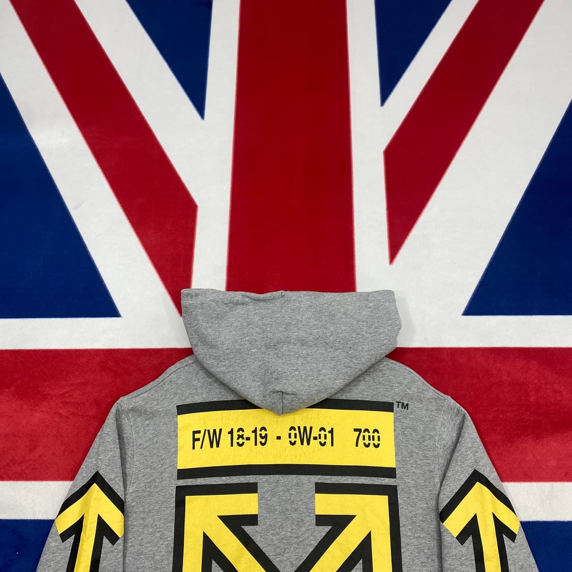 오프화이트 후드티 L  상품이미지5