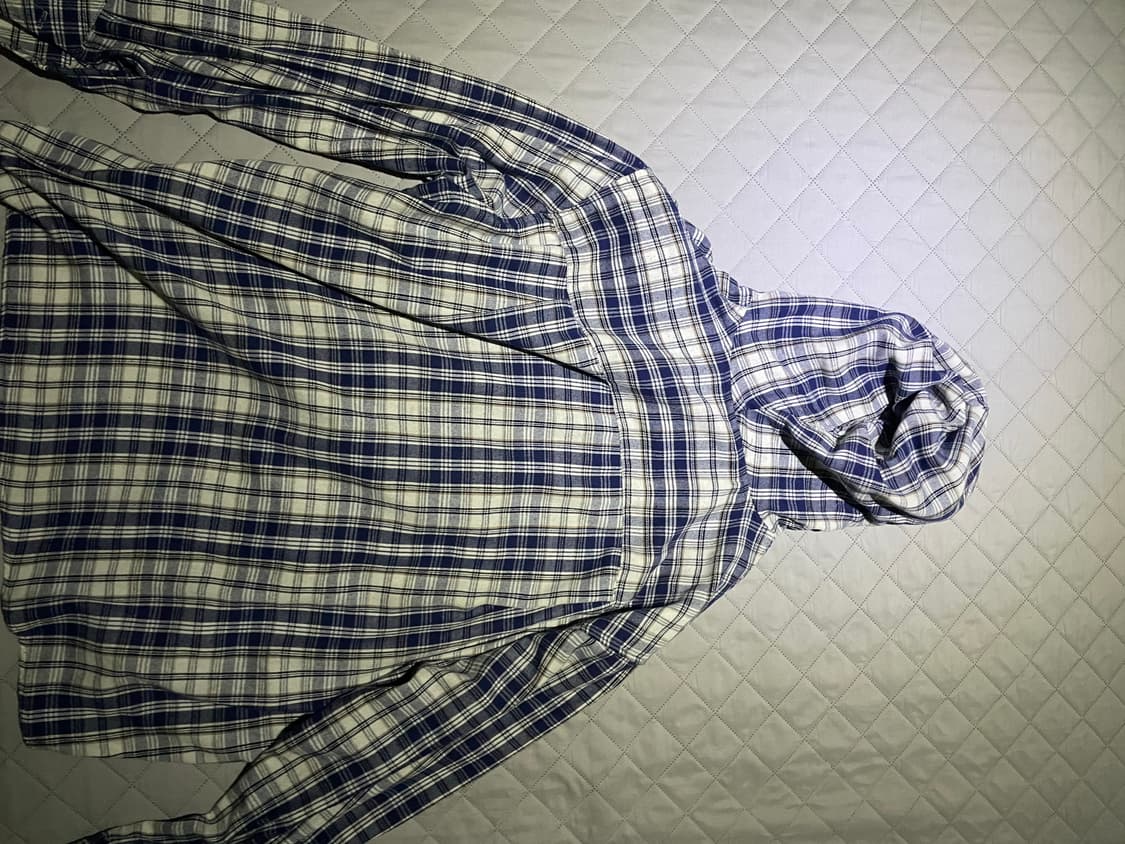 체크 후드셔츠 상품이미지2