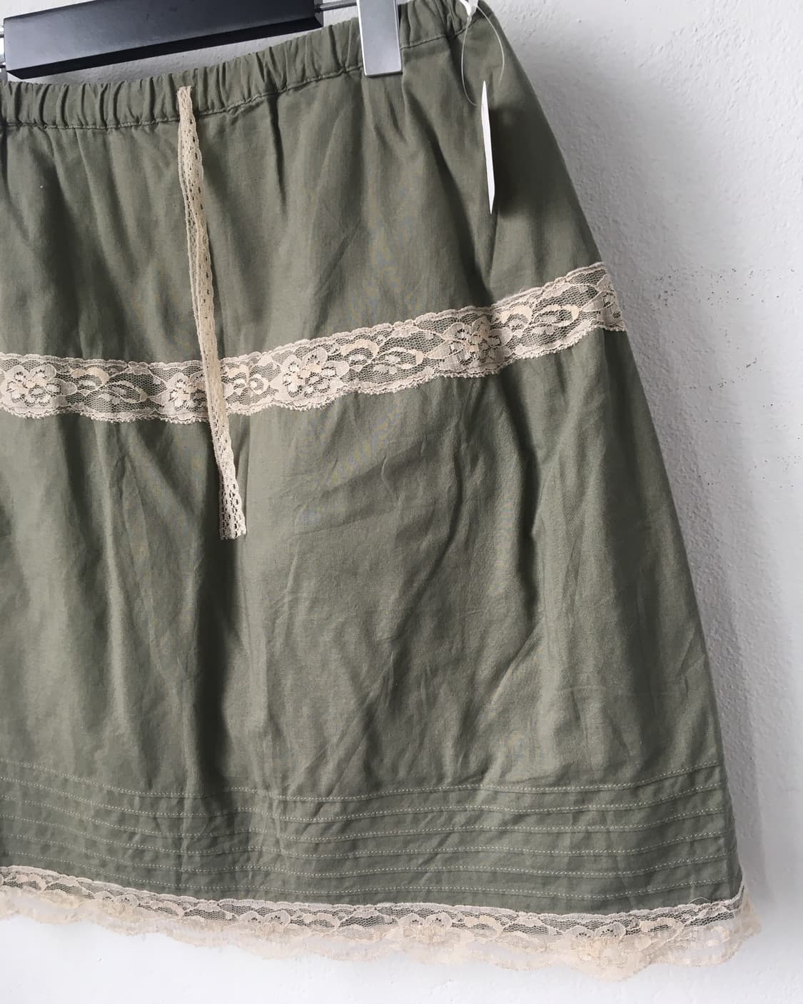 Lace trimming mini skirt 상품이미지3