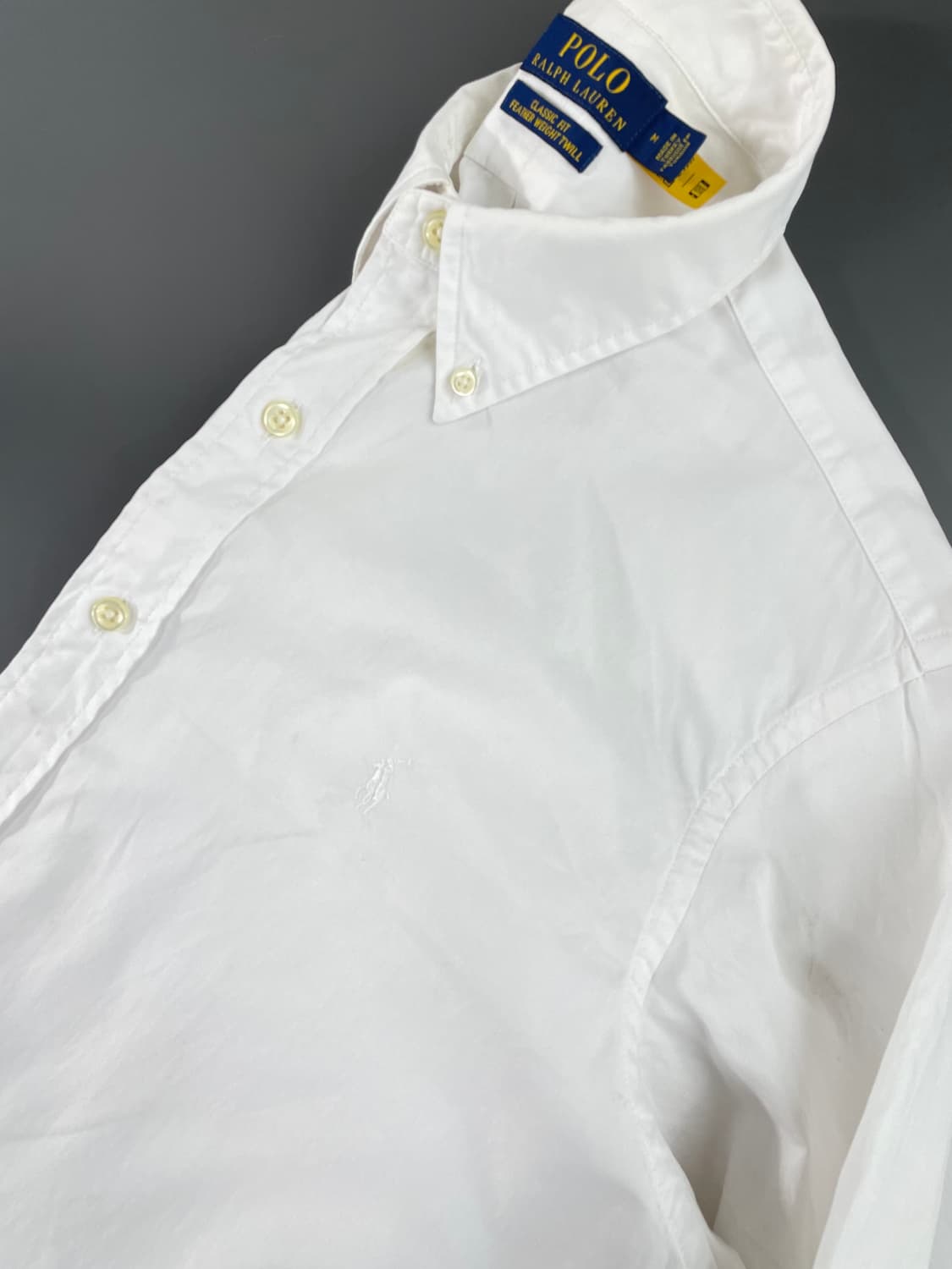 [M] 폴로 랄프로렌 가먼트 다이 트윌 셔츠 클래식 핏 QR인증 상품이미지7