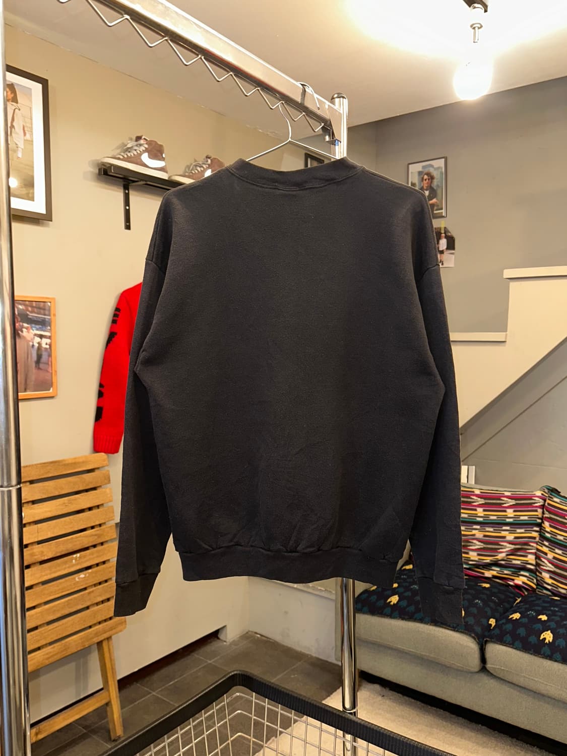 90’s Disney Mickey M logo black sweats 상품이미지8