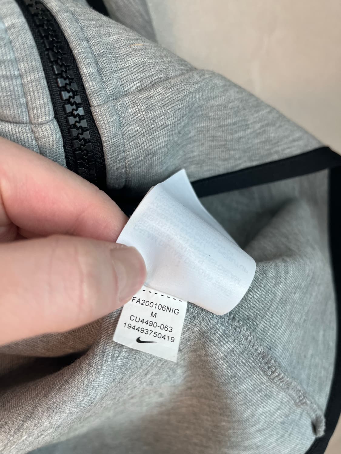 나이키 테크팩 후드집업 그레이 (M)  상품이미지6