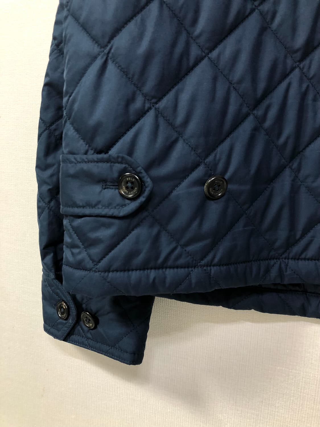 폴로 랄플로렌 남성 퀼팅 누빔 바라쿠타 헤링턴 자켓 _ 네이비 XL 상품이미지6