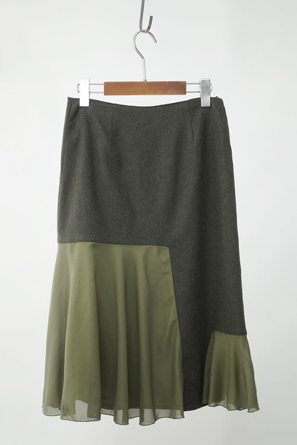 Olive green skirt 상품이미지2