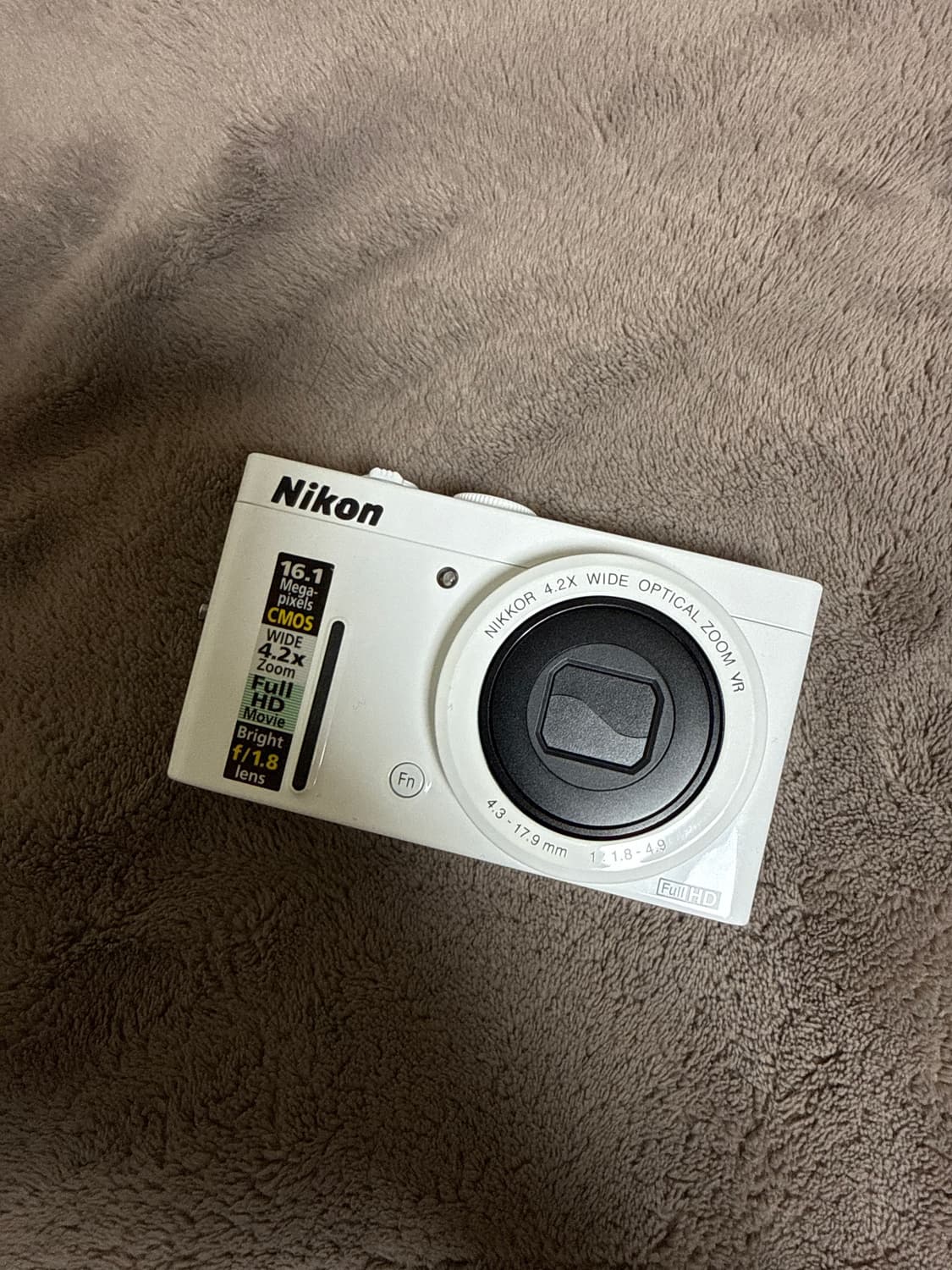 (희귀🔥작례O) 니콘 쿨픽스 P310 화이트 빈티지 디카 뽀용한 사진 상품이미지1