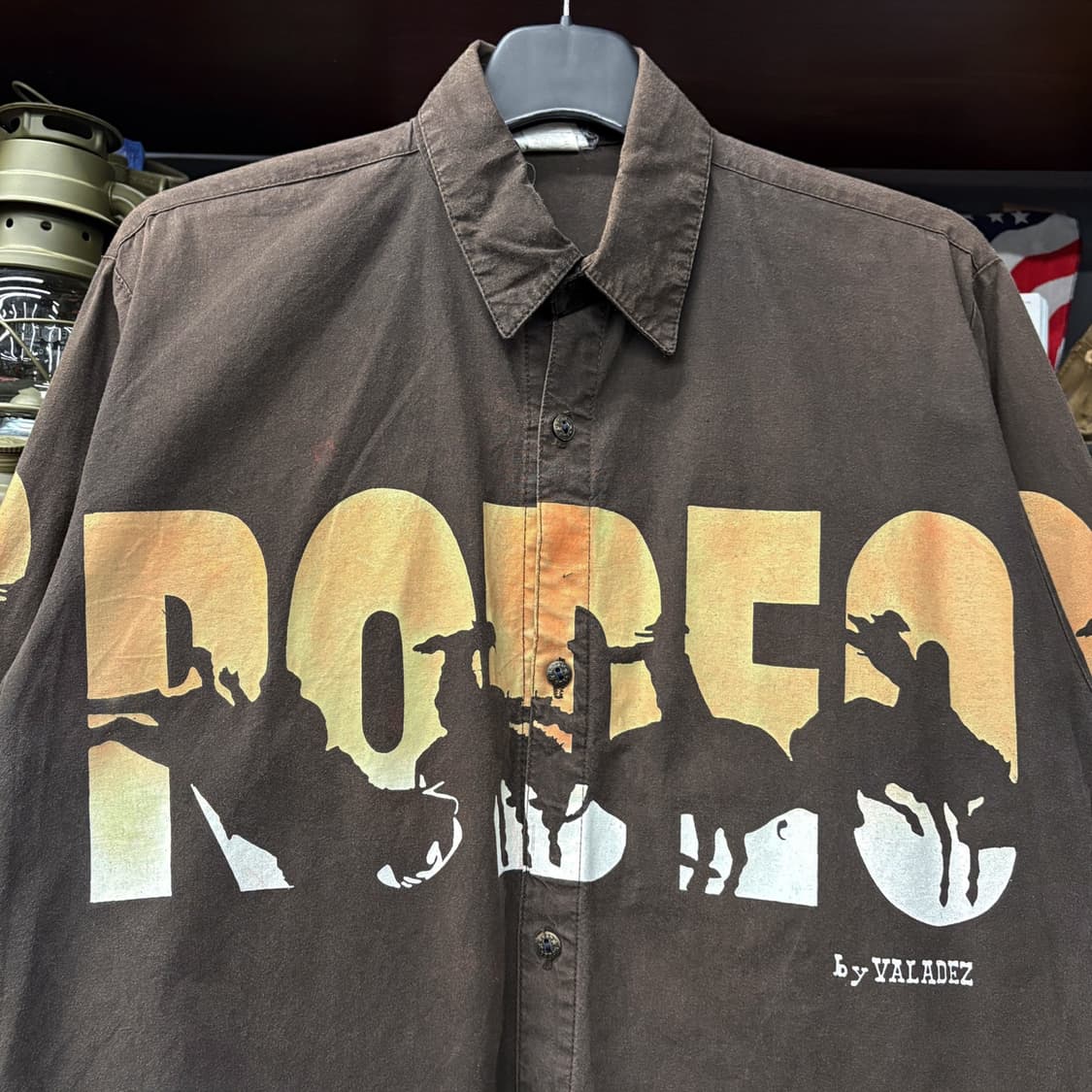 90s 알라잔 카우보이 로데오 프린팅 아트워크 웨스턴셔츠 N516 상품이미지3