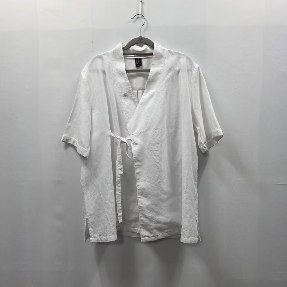 1675 리슬 LEESLE 남성 계량한복  M 화이트 라미 혼방 상품이미지1