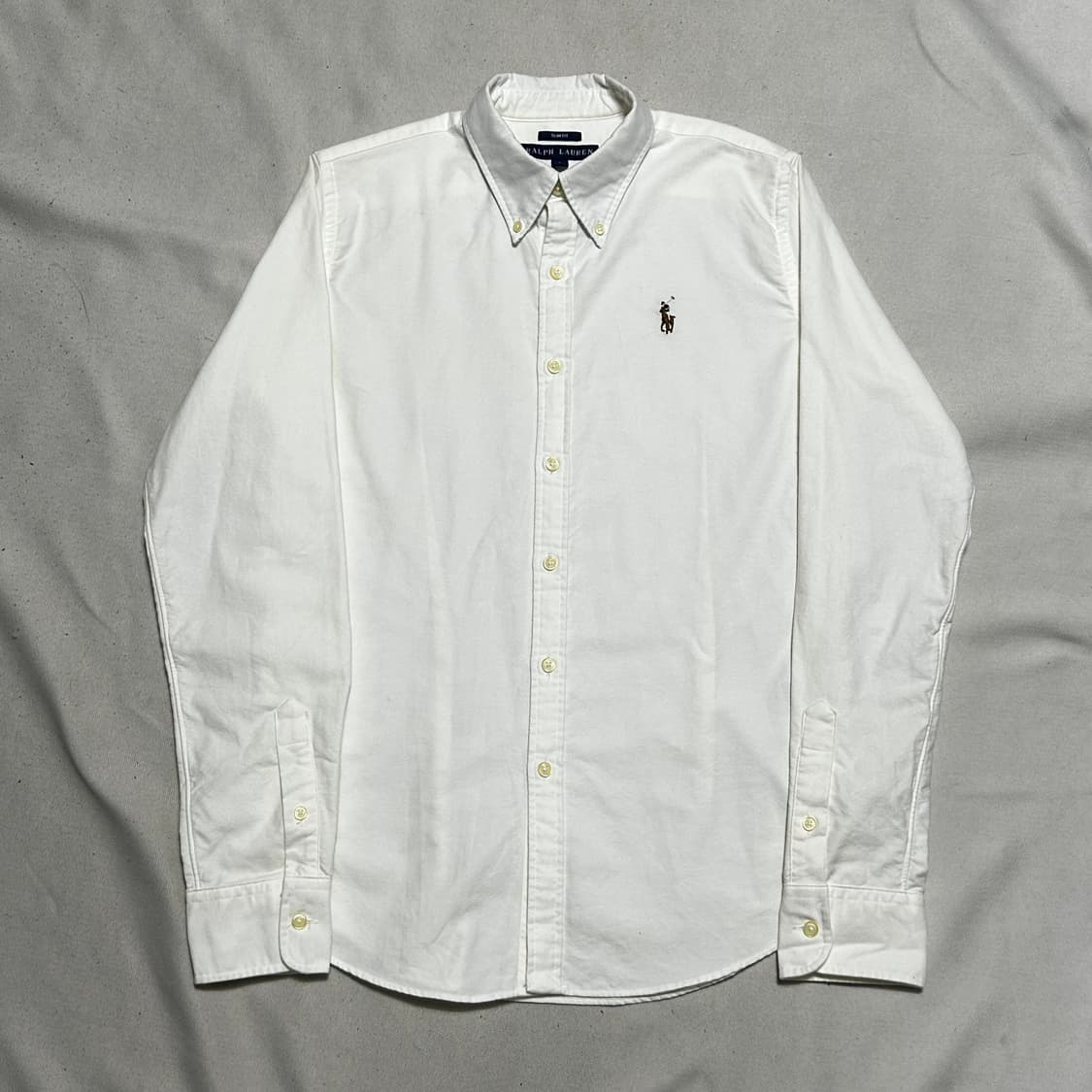 8 랄프로렌 여성용 슬림핏 화이트 코튼 셔츠 상품이미지2