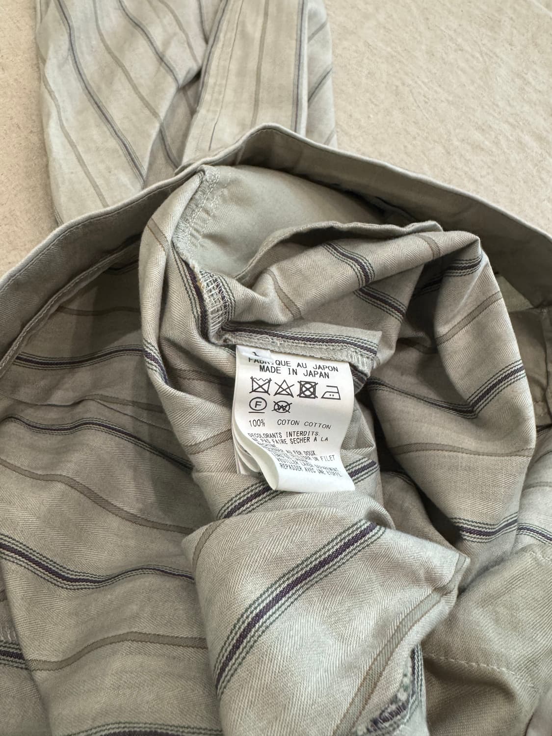 요지야마모토 24ss 스트라이프 와이드 팬츠 상품이미지7