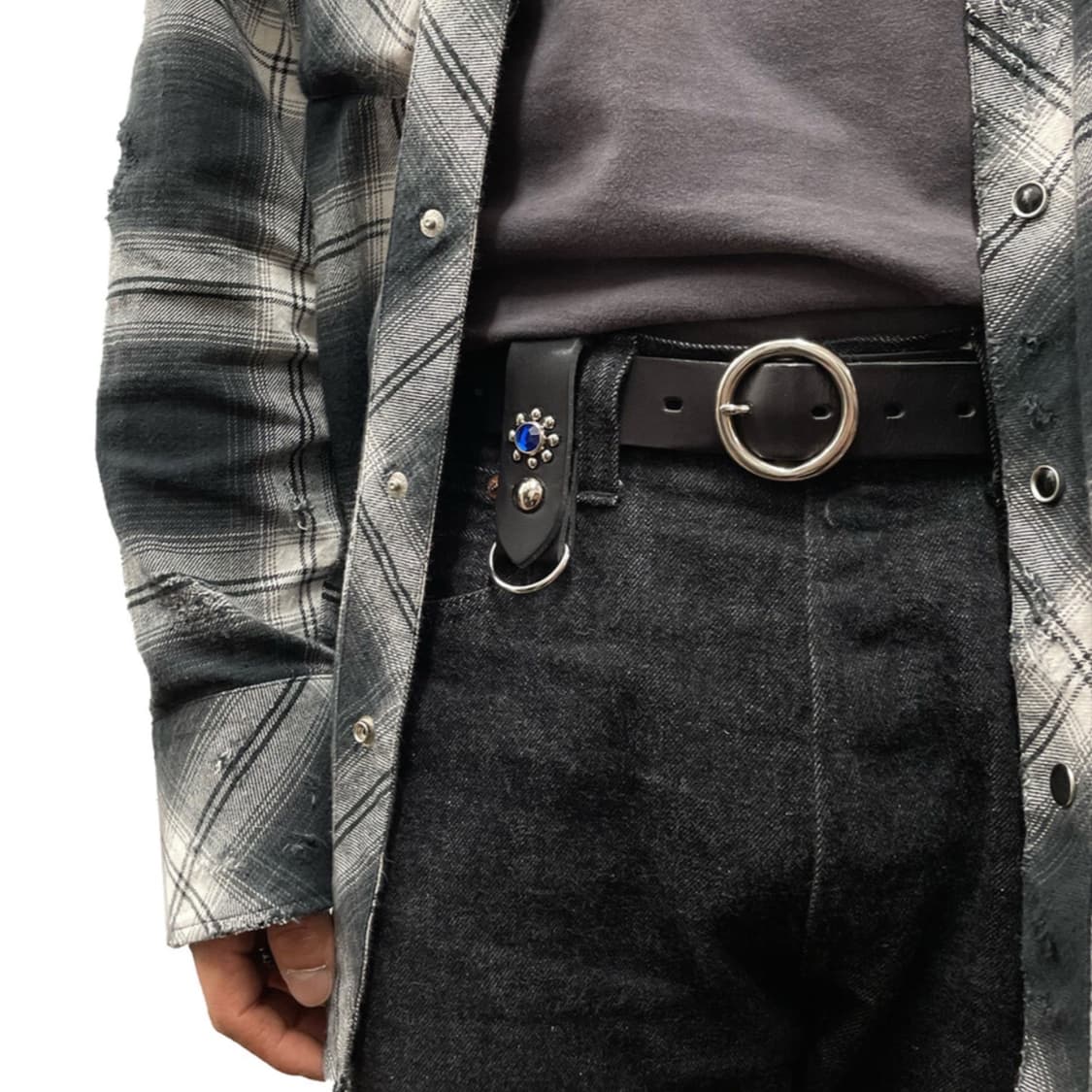 스탠다드 리벳 레더 키링 상품이미지4