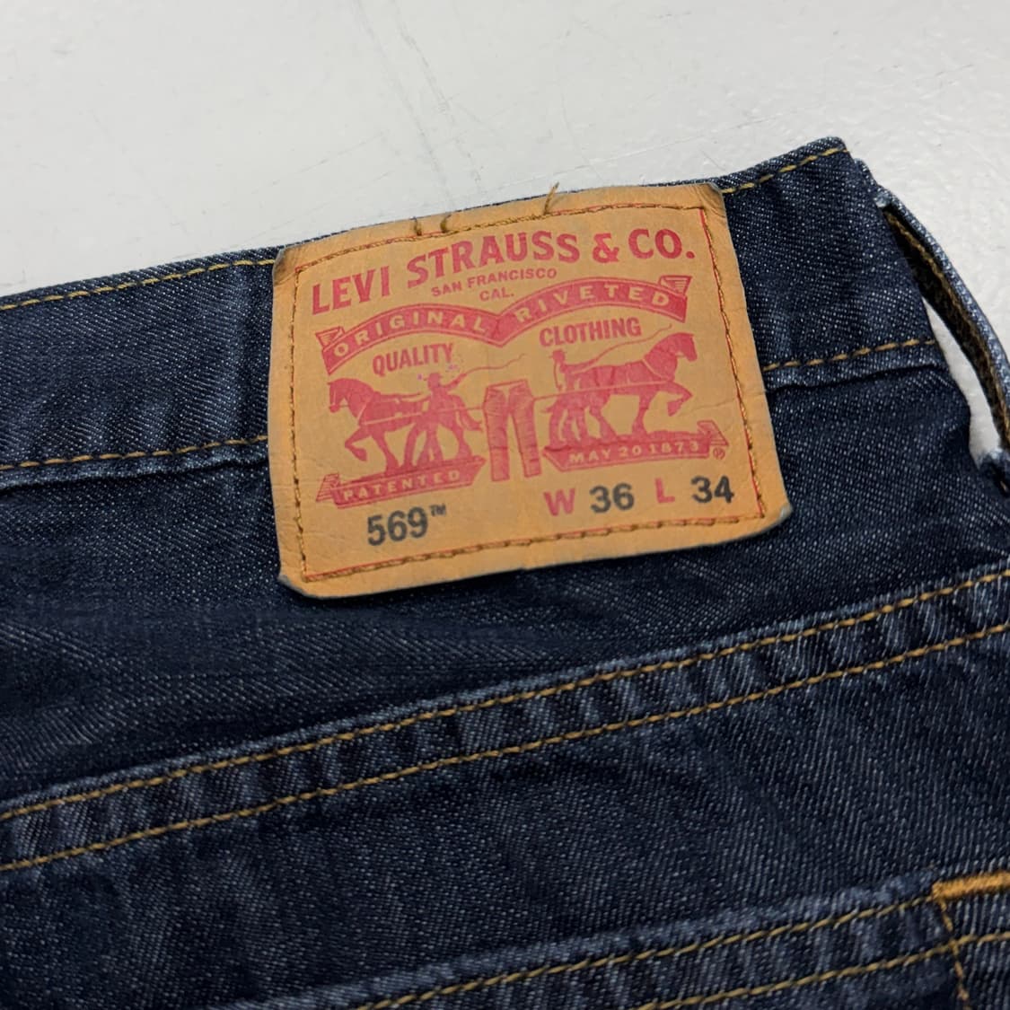 리바이스 569 새깅 워싱 스케이터 와이드 데님팬츠 상품이미지6