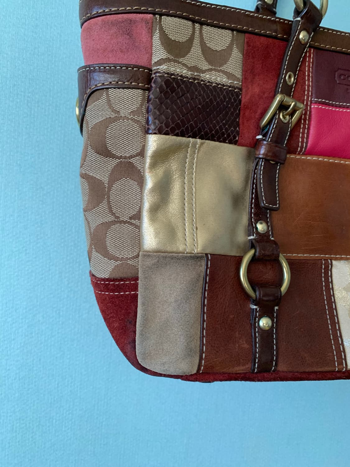 코치 패치워크 토트숄더백 상품이미지4