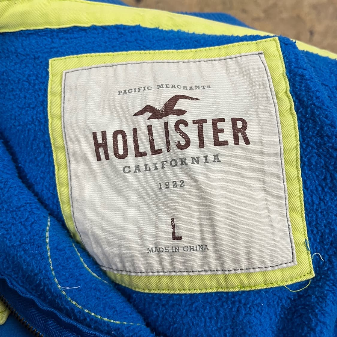 홀리스터 블루 연두 후드집업  상품이미지5