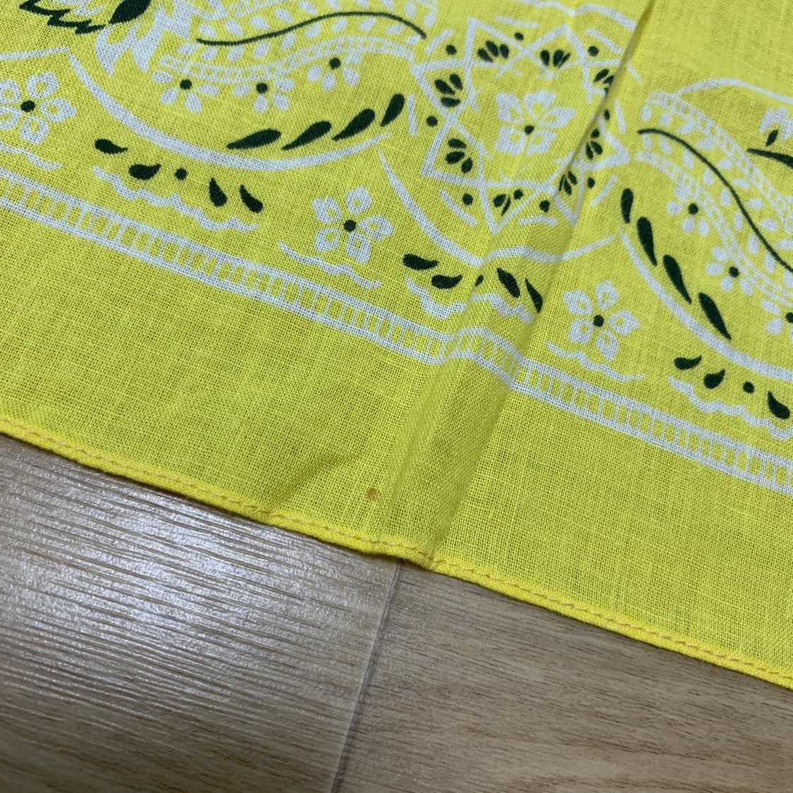 [80s] Made in USA 빈티지 페이즐리 반다나 (Yellow) 상품이미지2