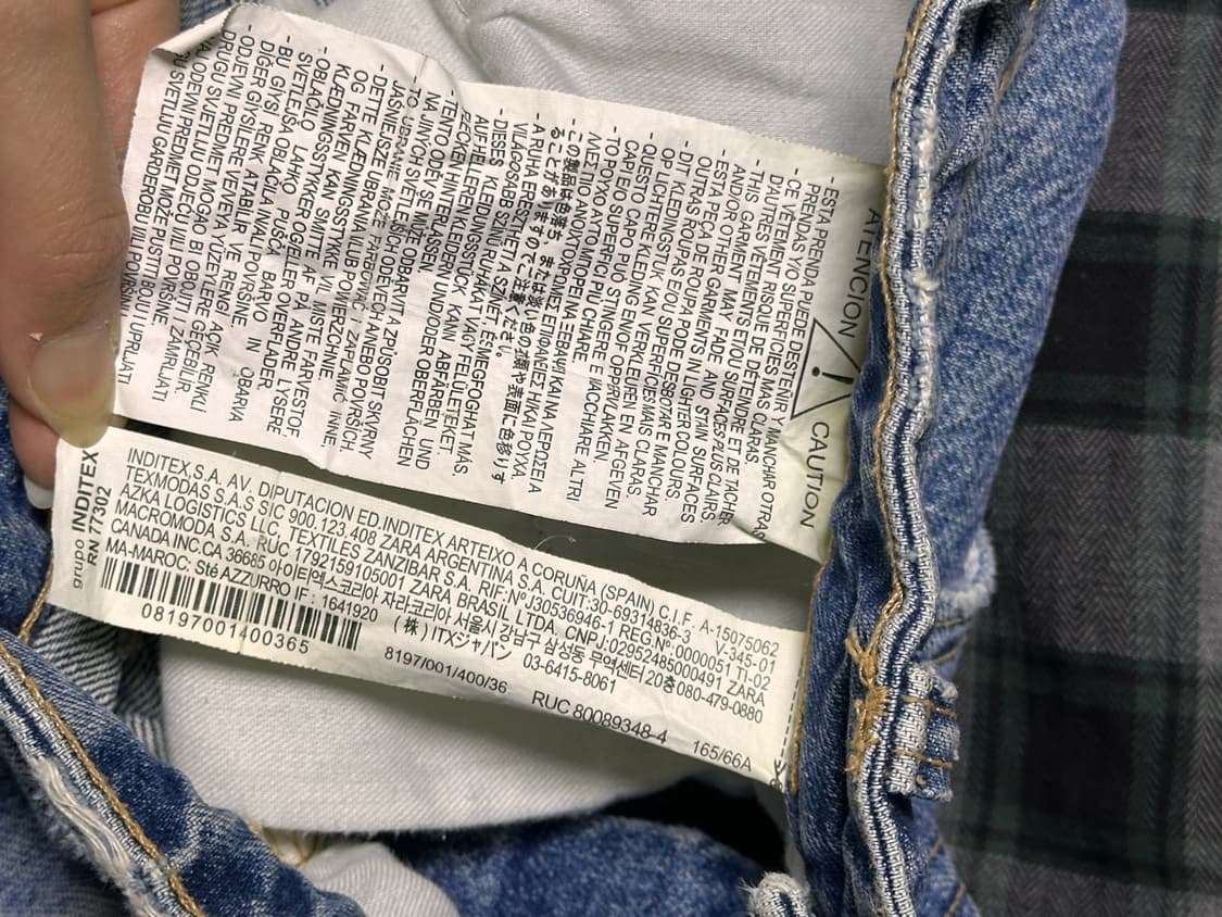 자라 데님 쇼츠 상품이미지5