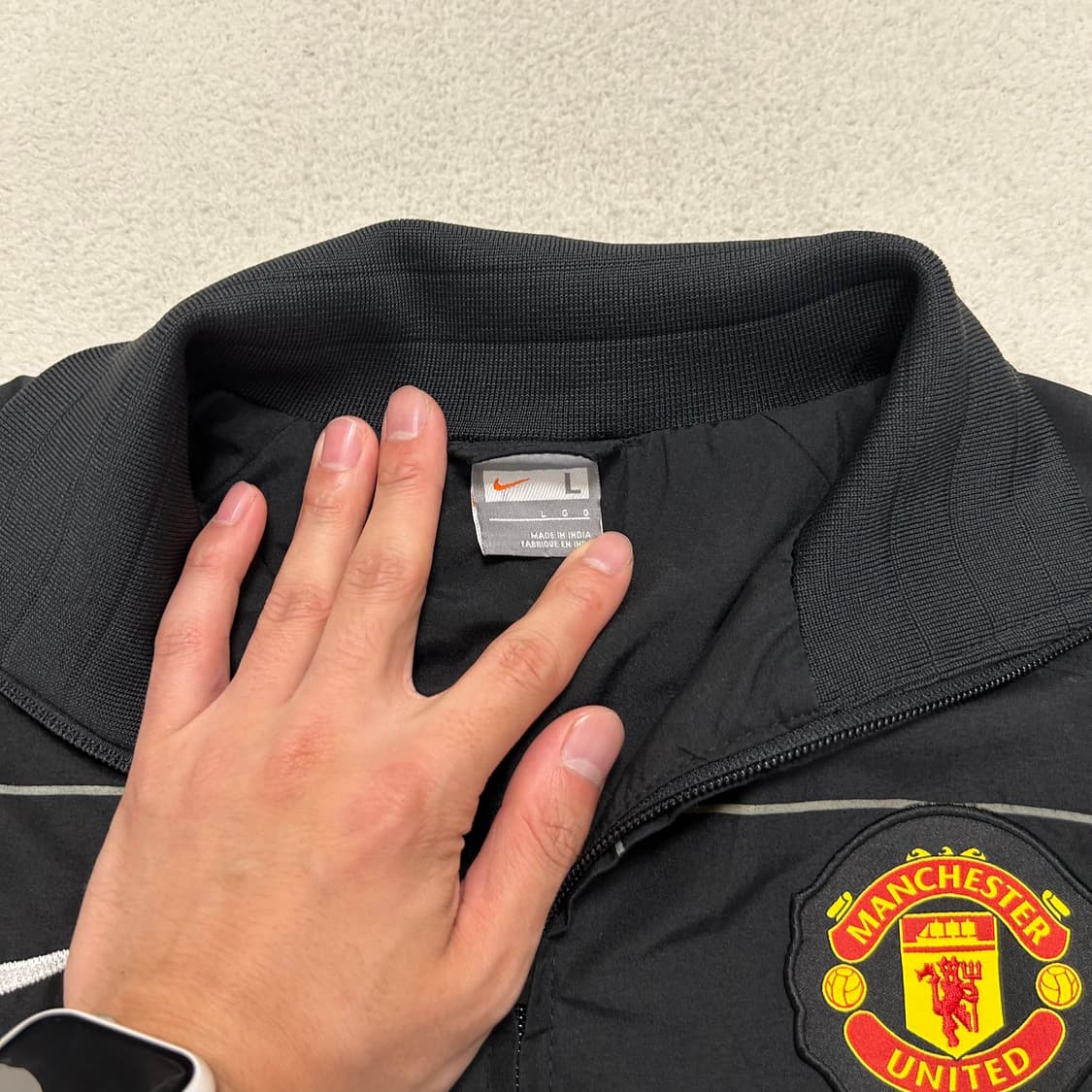 Nike black Manchester United windbreaker 상품이미지6