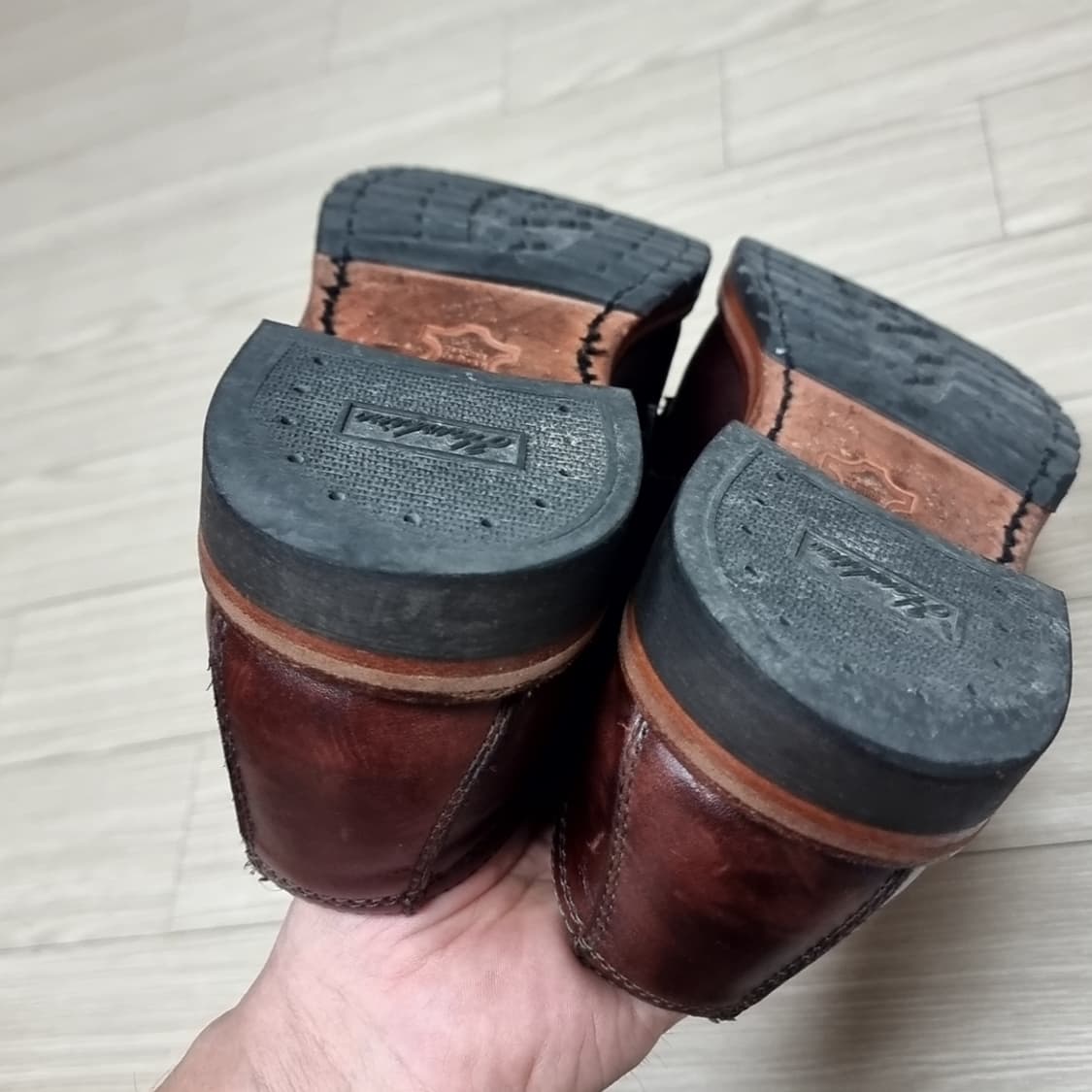 호킨스 브라운 가죽 남성 구두 레이스업(255-265) 상품이미지6