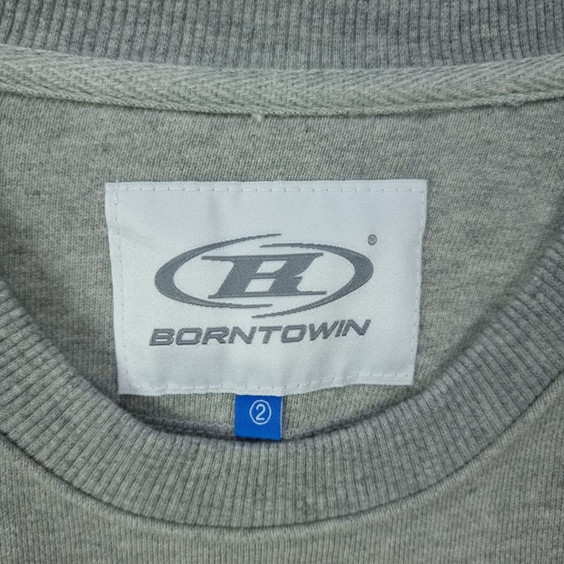 [본투윈] 그래픽 프린팅 오버핏 맨투맨 그레이 M19207 상품이미지7