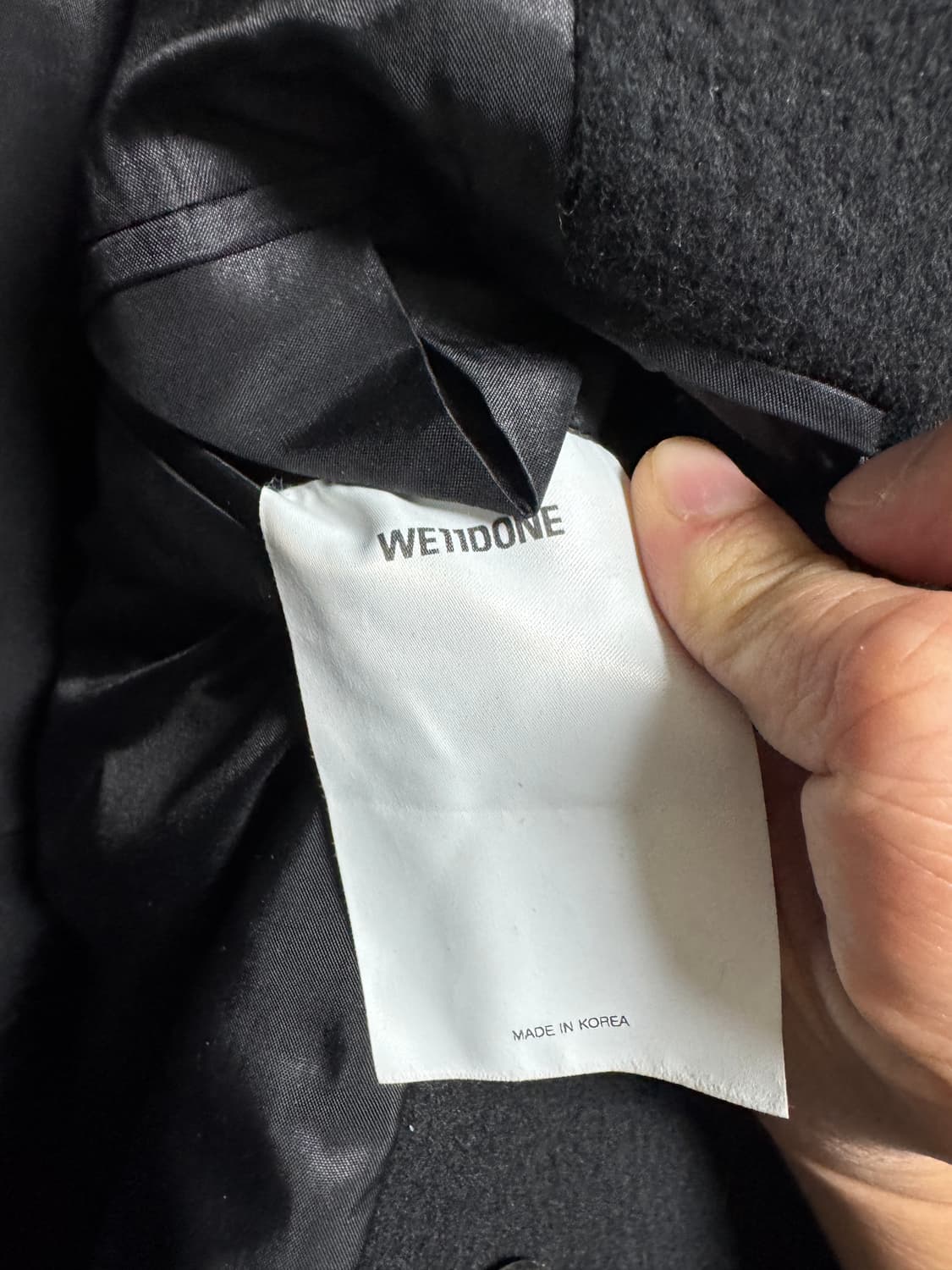 WE11DONE 오버사이즈 울캐시미어 더블 코트 상품이미지7