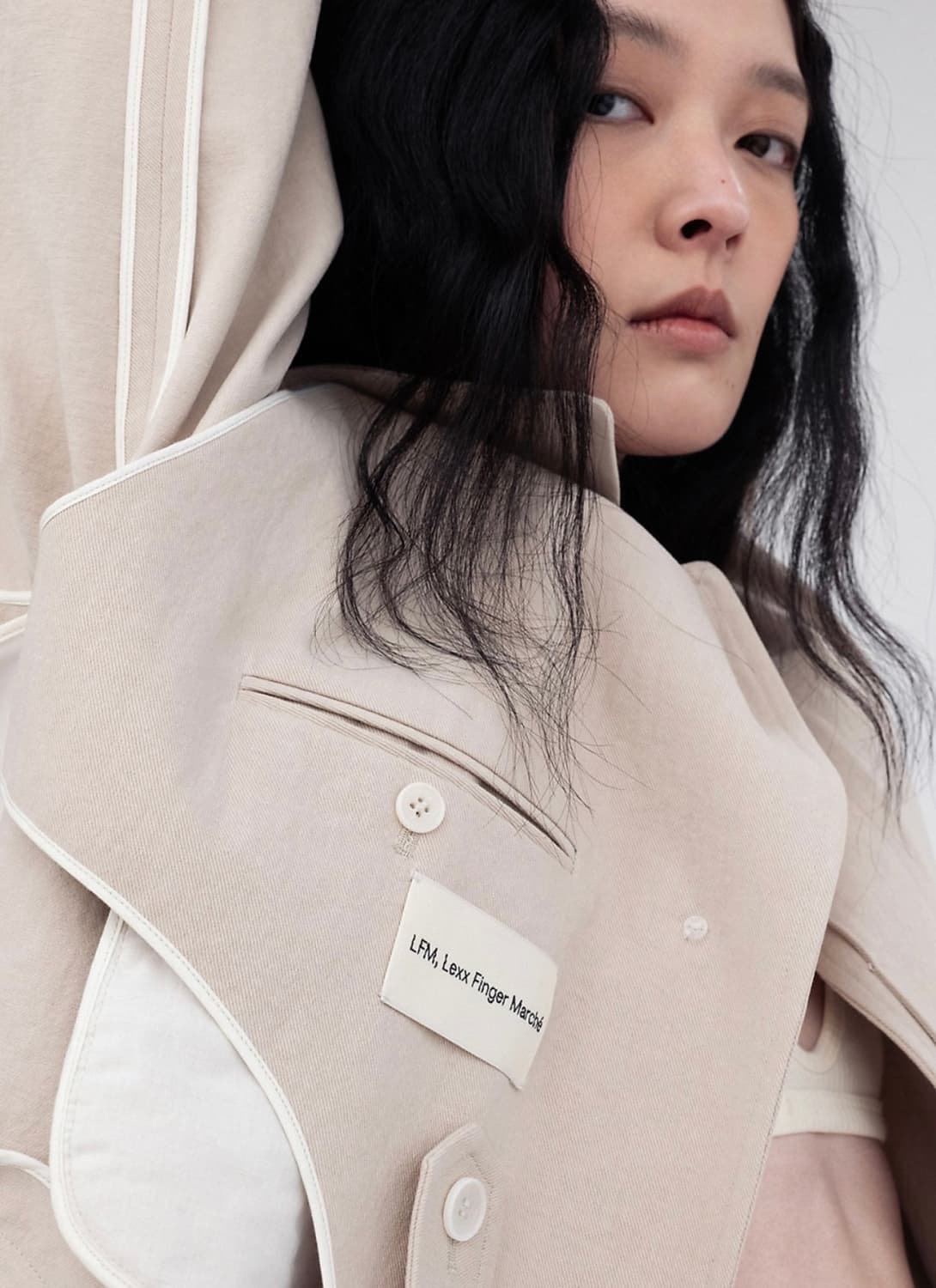 LFM 트렌치 하프 코트 상품이미지3