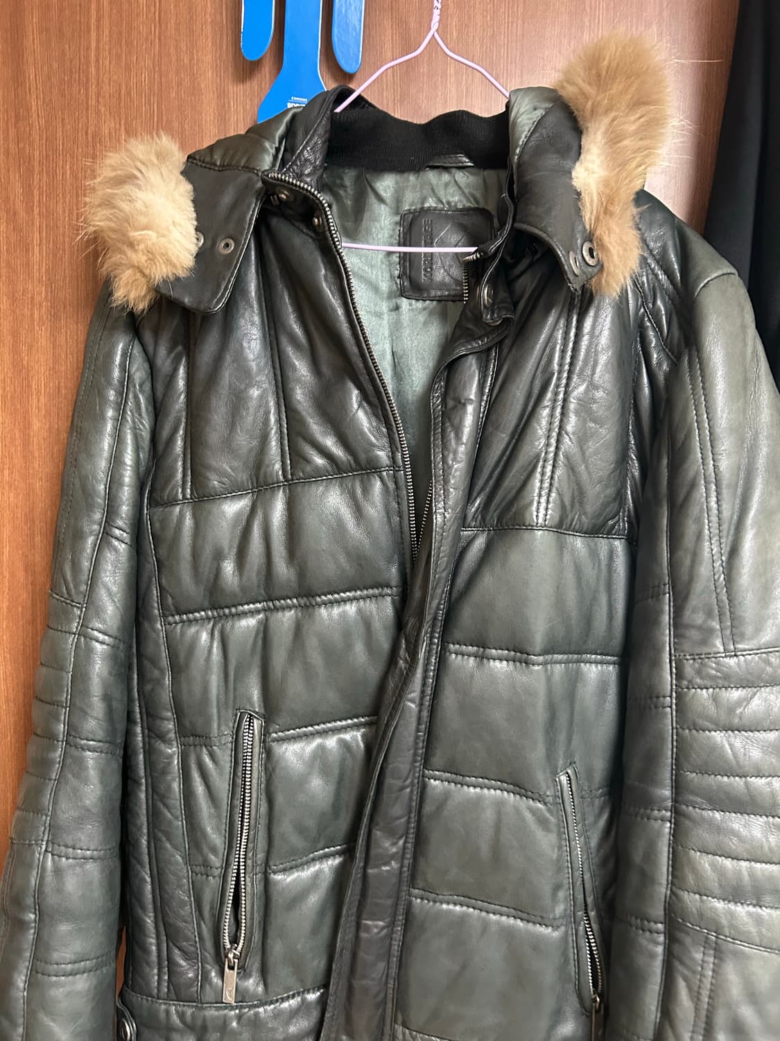 퍼 레더 자켓 상품이미지1