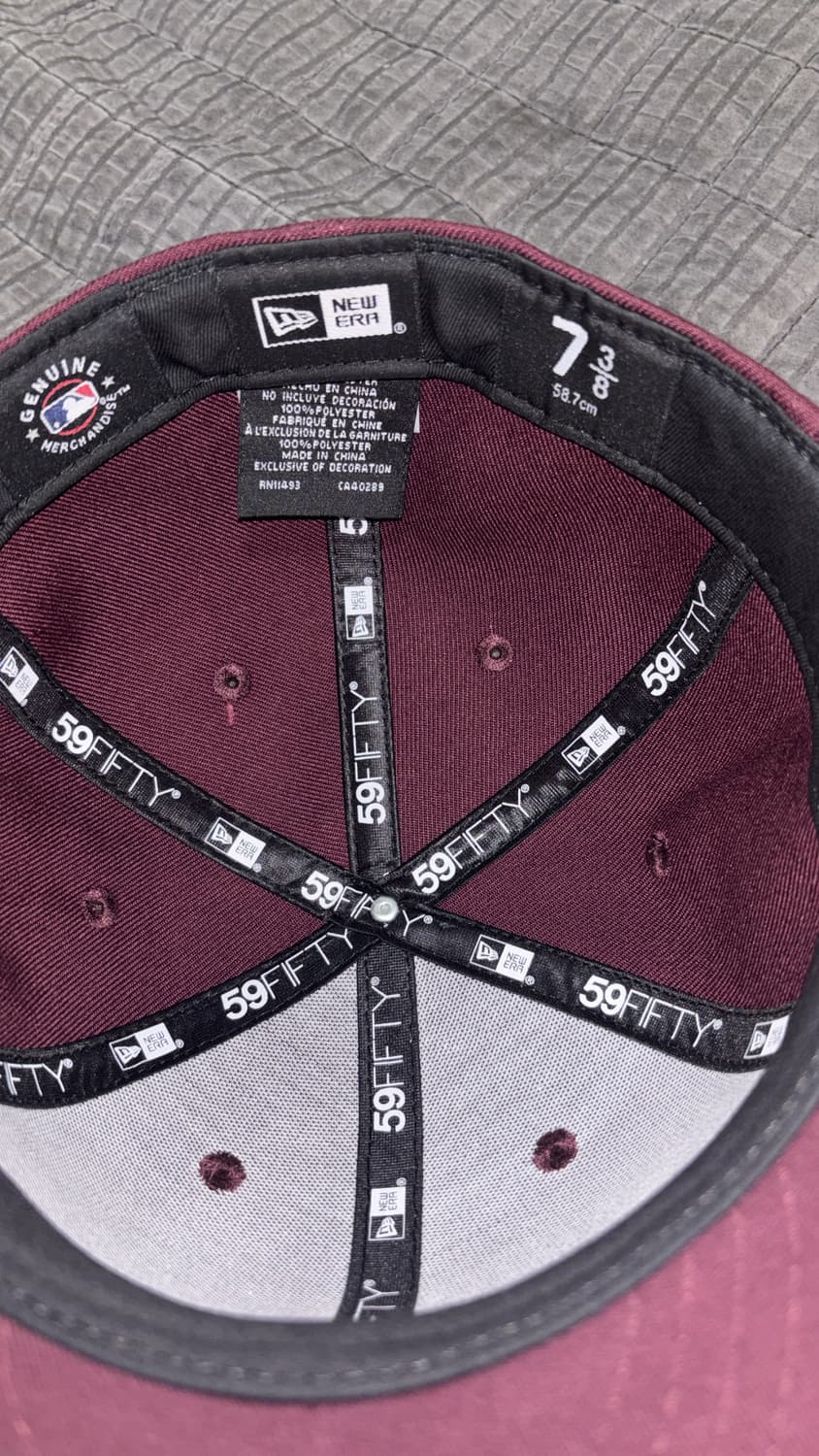 뉴에라 뉴욕양키스 버건디 738 (712로 교환 가능) 상품이미지2