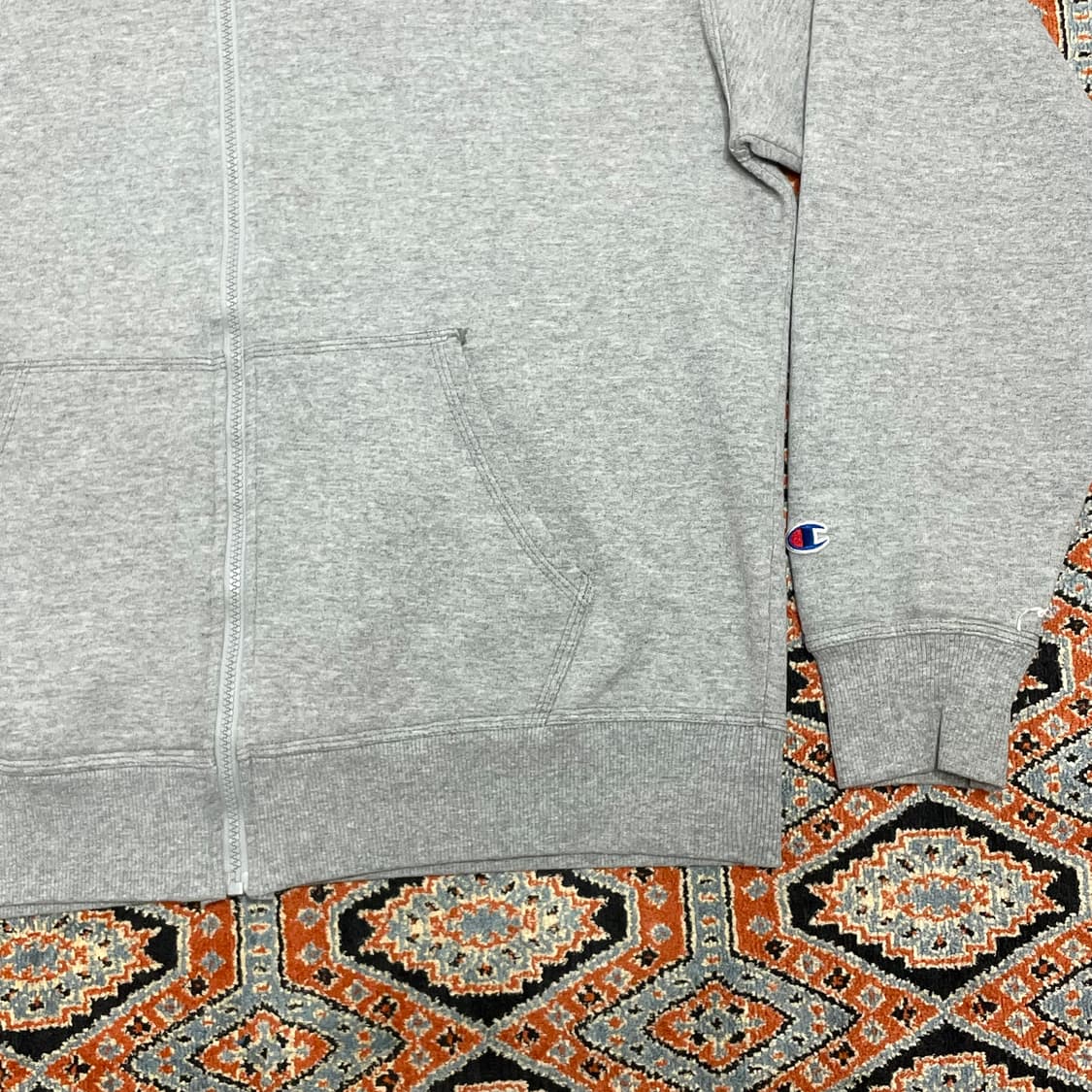 챔피온 그레이 기모 후드집업 남성2XL 상품이미지3