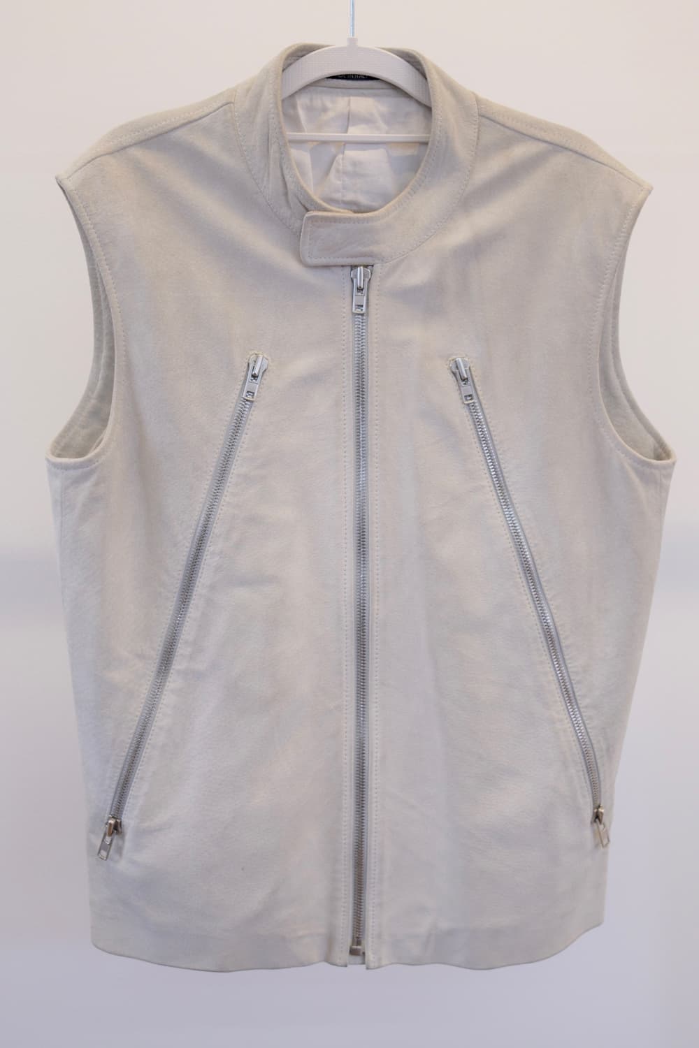 메종 마르지엘라 Maison Margiela 화이트 누벅 지퍼 베스트 상품이미지1