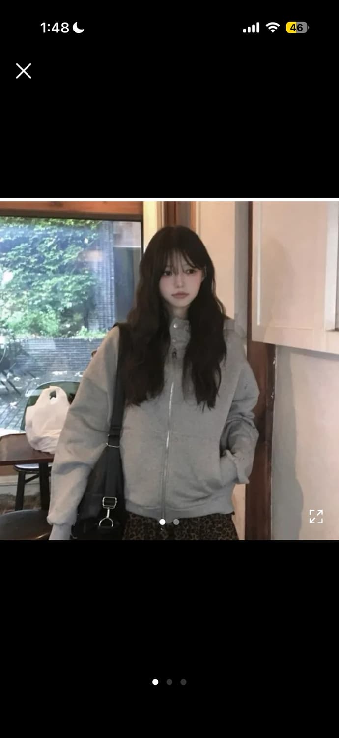 오버핏 하이넥 후드집업 유니섹스 아우터 상품이미지2